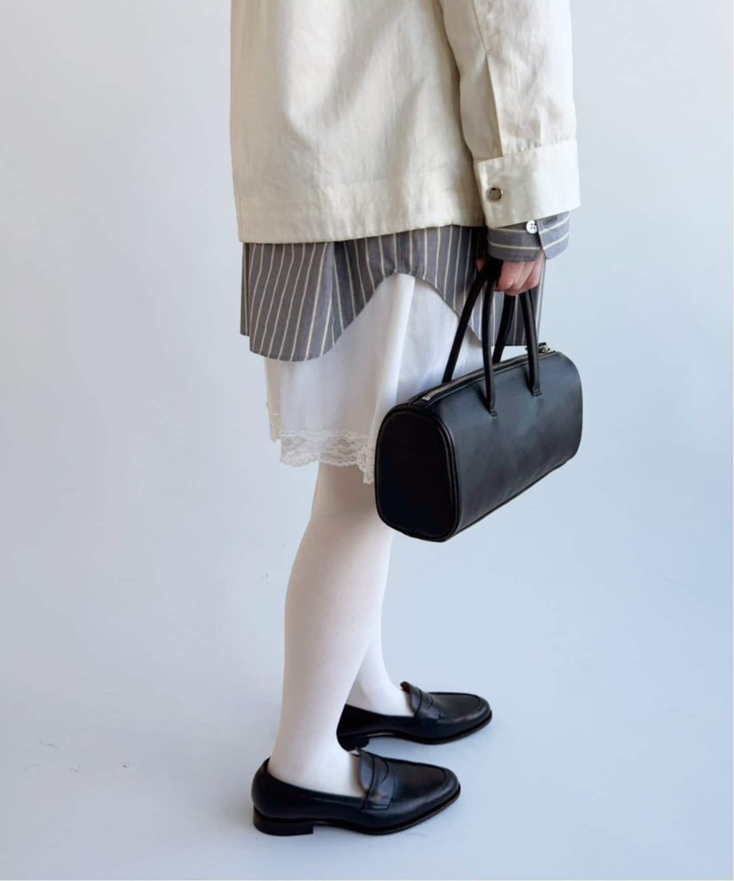 追加》abcスムースレザーボストンバッグ（ボストンバッグ）｜EDIT.FOR