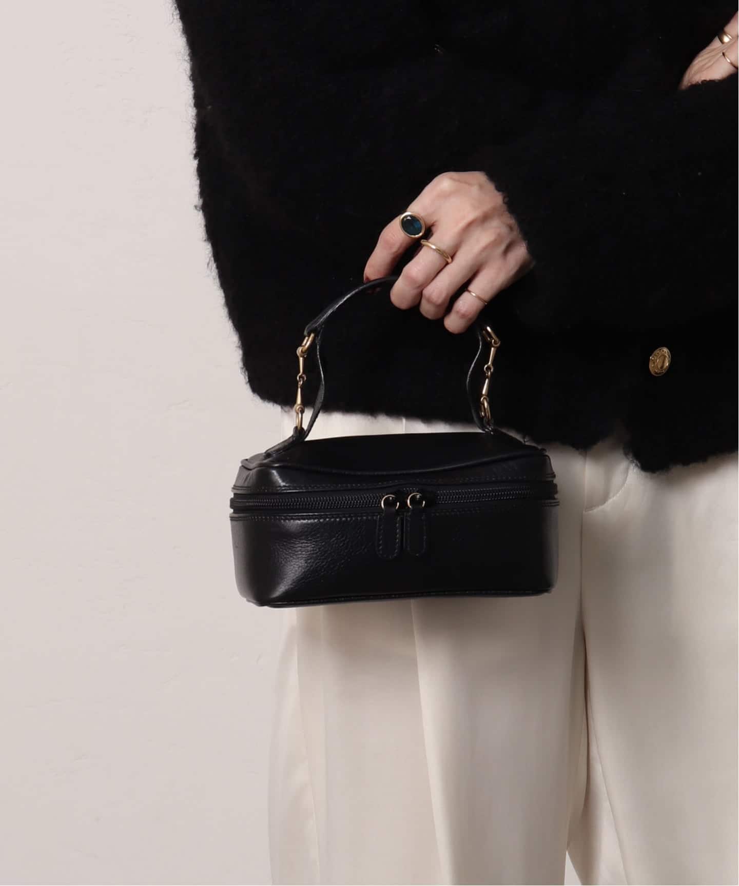 VINTAGE GUCCI/グッチ】ミニバニティバッグ bit（ハンドバッグ