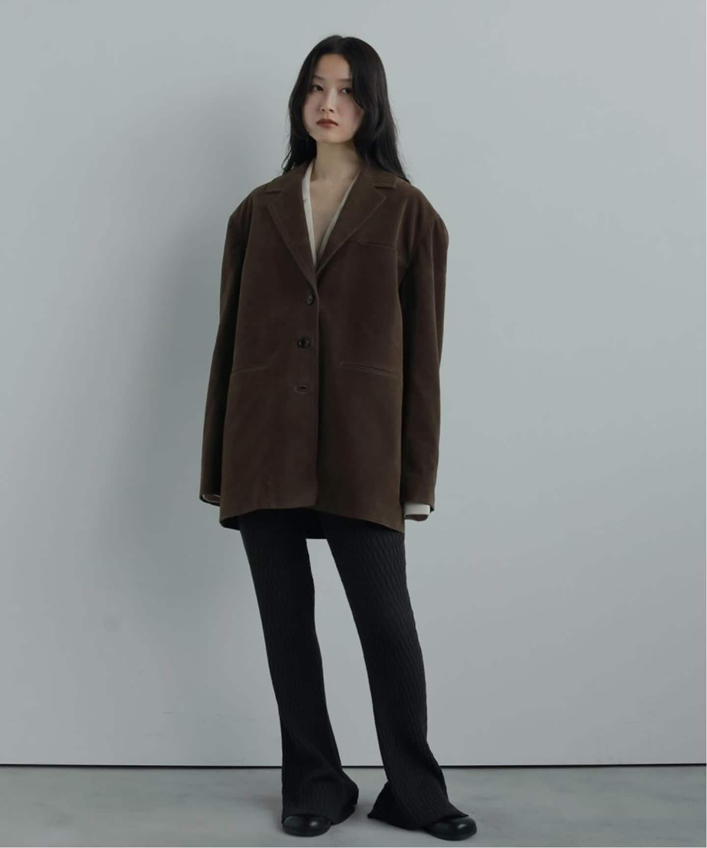 anuke Eco Suede Jacket（テーラードジャケット）｜BOICE FROM