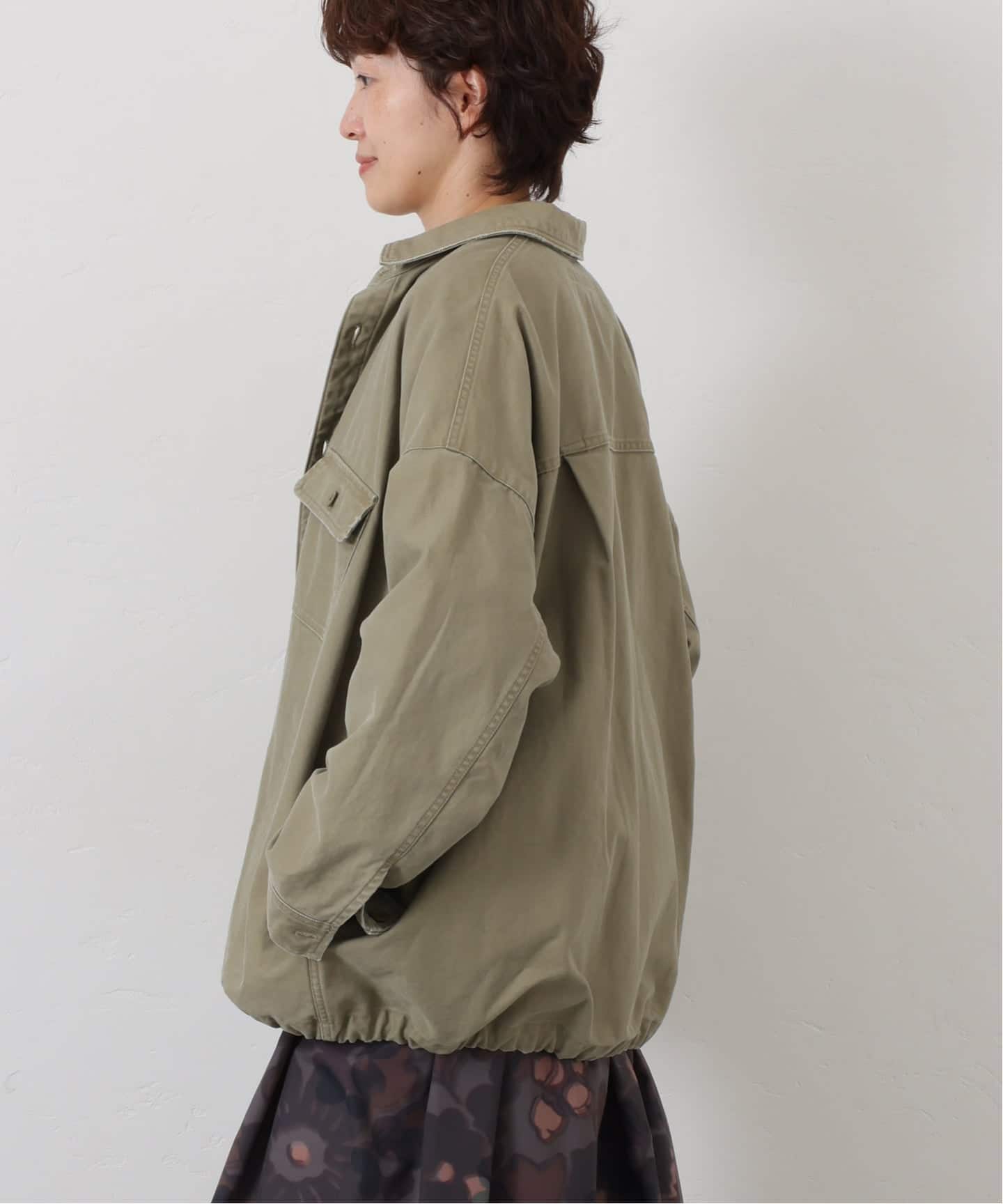 バックサテンCPOシャツブルゾン（その他ブルゾン／アウター）｜journal