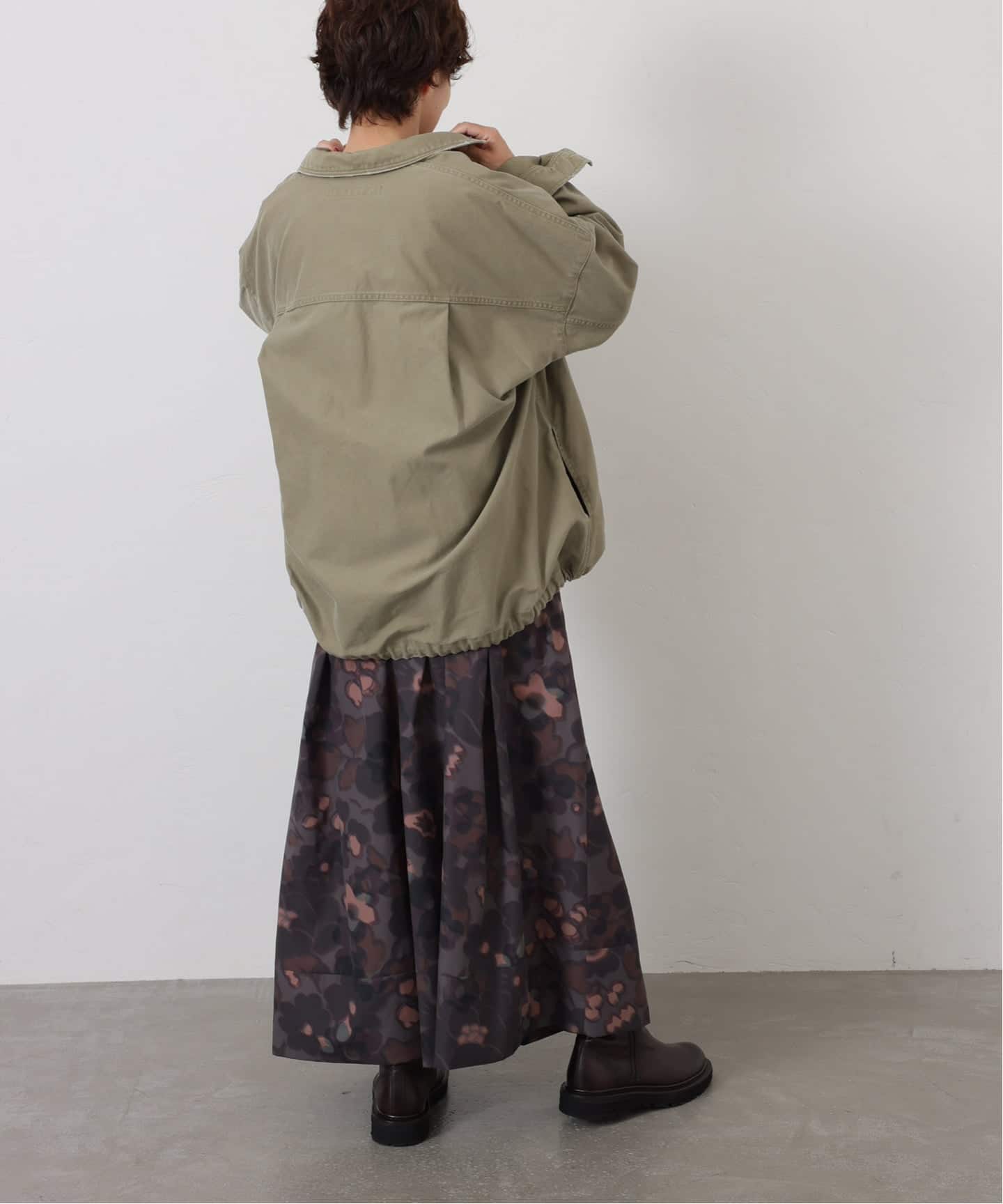 バックサテンCPOシャツブルゾン（その他ブルゾン／アウター）｜journal