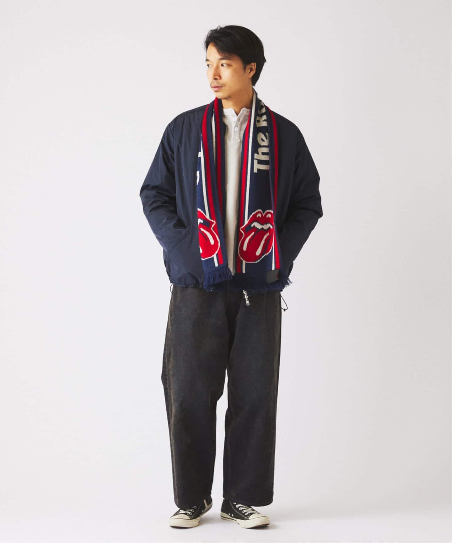 TAION / タイオン 別注 ヴァーチカルキルト リバーシブル ダウン