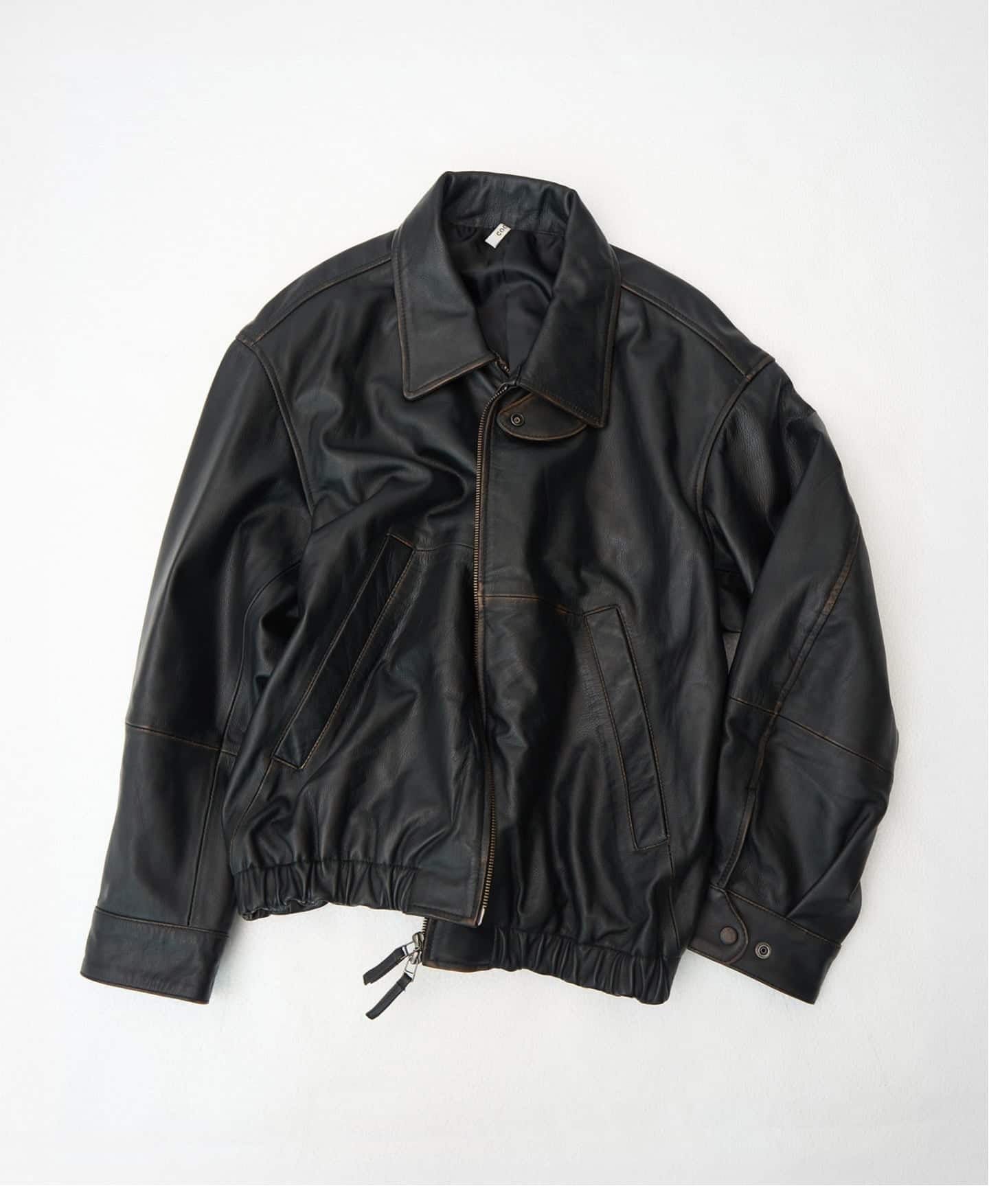 CCU × WISM別注 COMFORTABLE SWINGTOP JACKET COW（レザージャケット