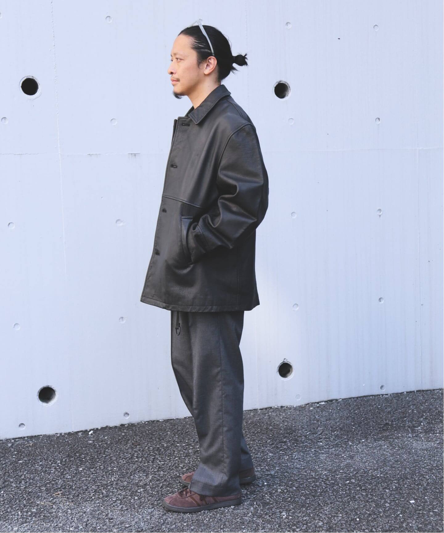 ゴートレザー ウォッシュド カーコート（レザージャケット）｜JOURNAL