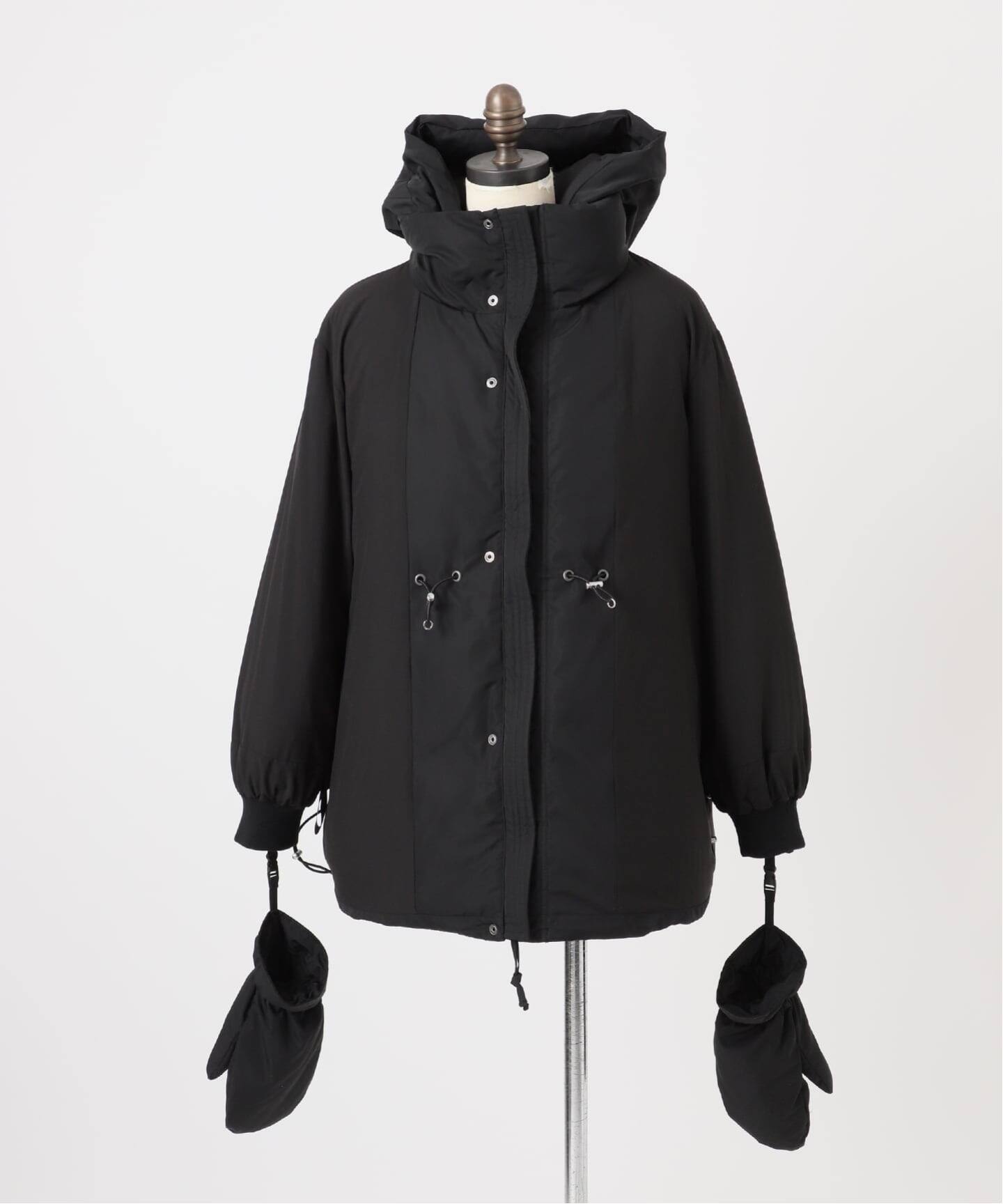 撥水 / 撥油 / フラッフィーフーディミトンダウン（ダウンジャケット