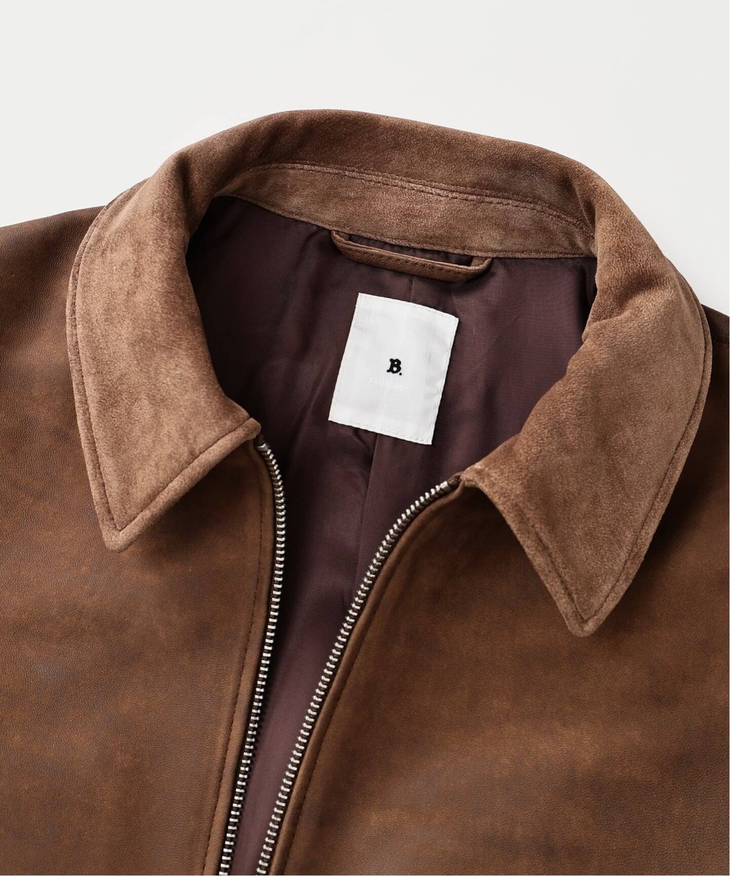 LA BOUCLE (ラブークル) LAMB LEATHER FLIGHT ジャケット（レザー