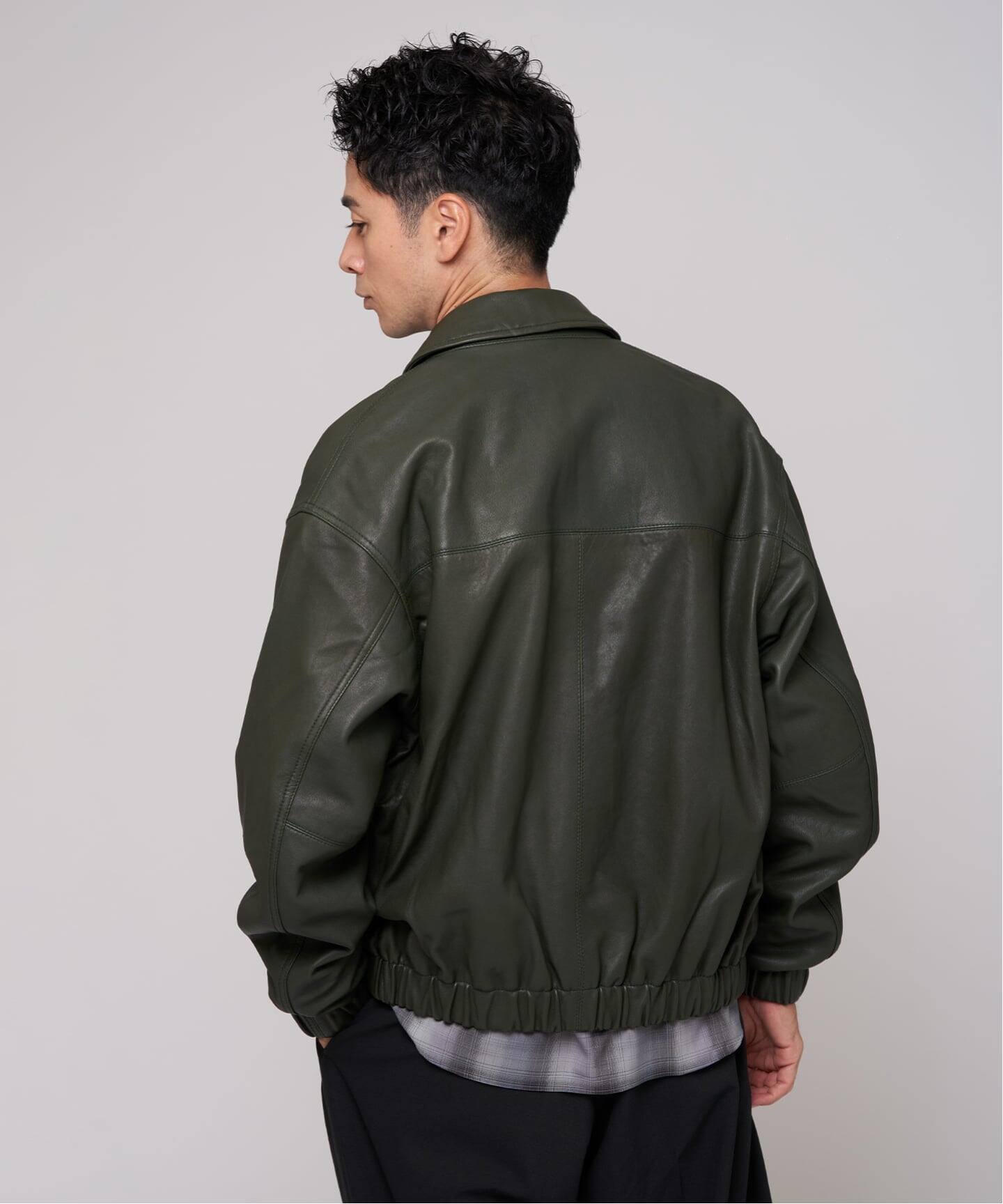 A2 レザーショートブルゾン（レザージャケット）｜EDIFICE