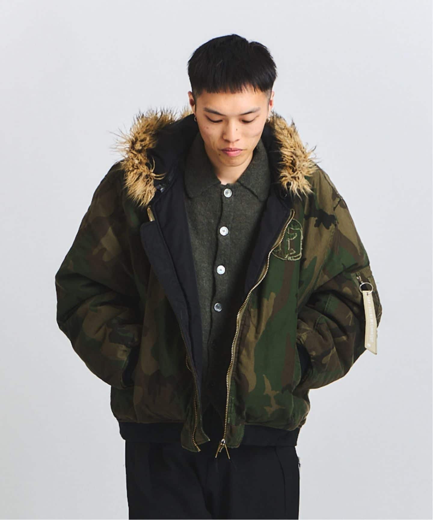 FAF x FOSTEX MCD EXCLUSIVE HOODED BOMBER BLOUSON（MA-1）｜PULP