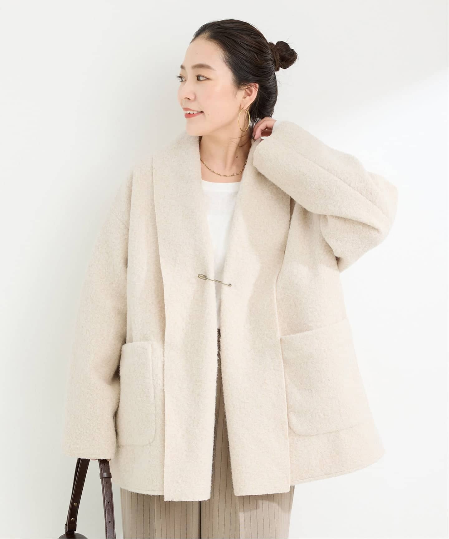 追加》ブークレージャージ着流しコート（その他ブルゾン／アウター