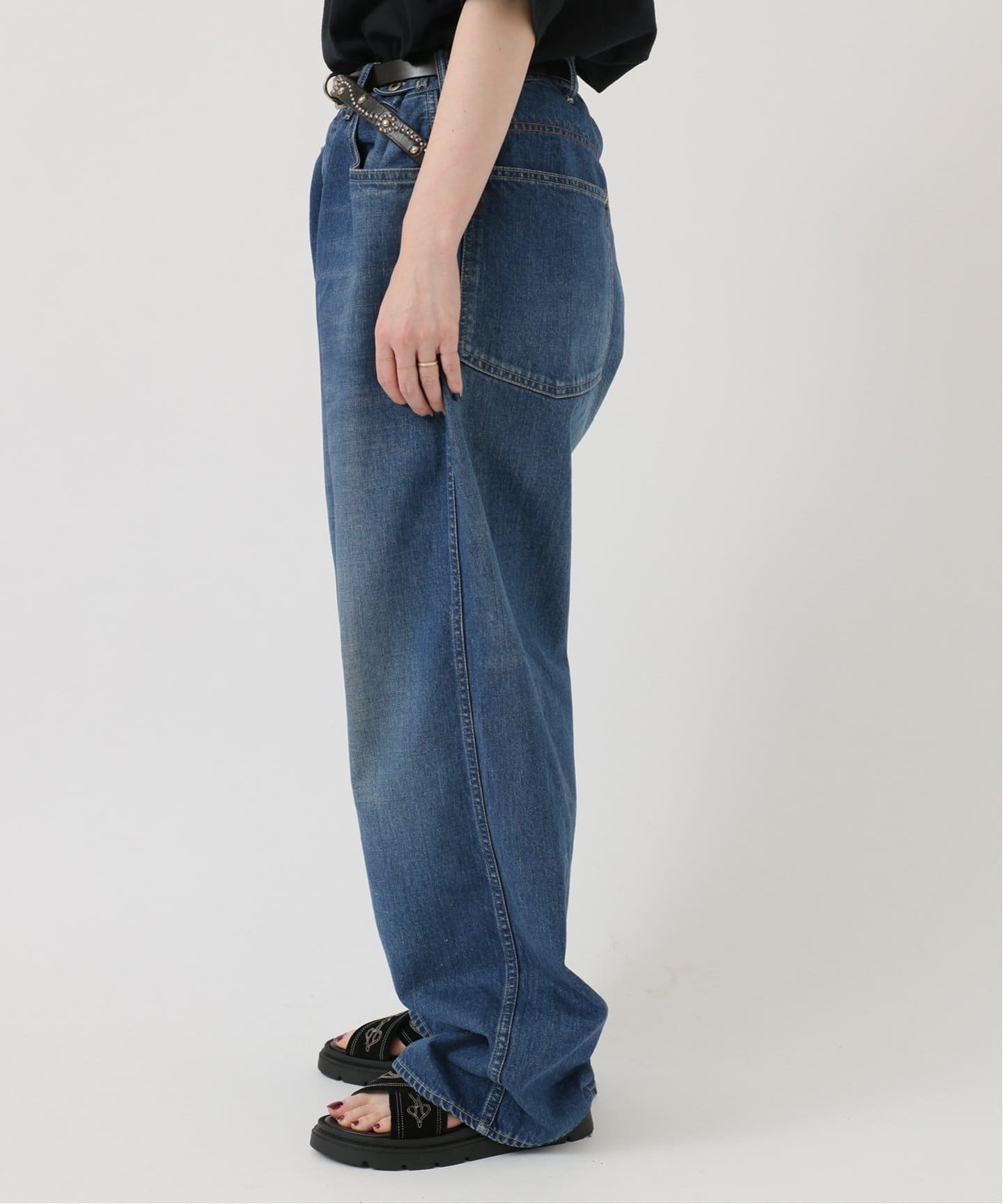 chimala】 DENIM WAIST ADJUSTABLE PANTS（デニムパンツ・ジーンズ