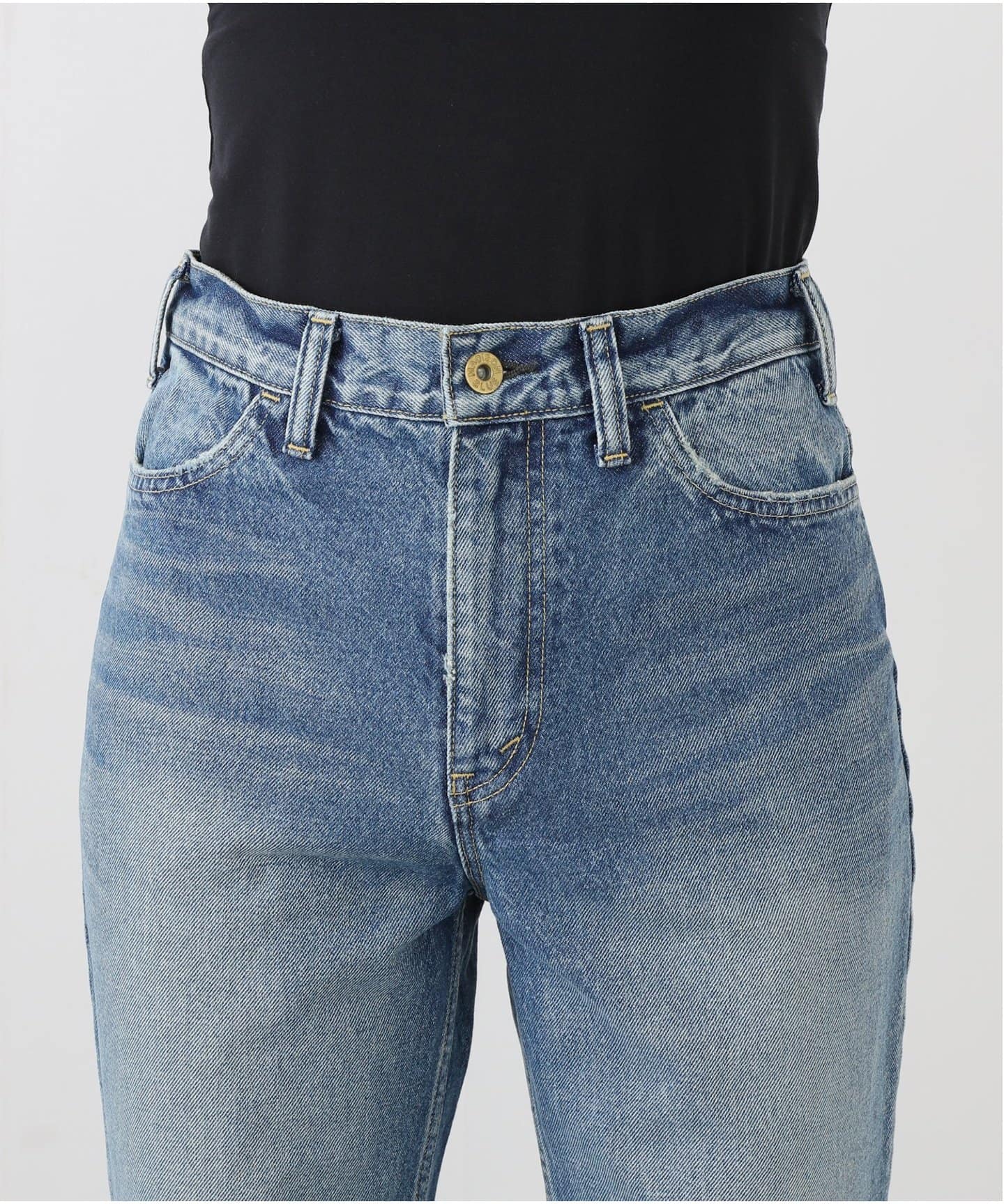 MADISONBLUE / マディソンブルー】HEM CUT FLARE PANTS DENIM（デニム