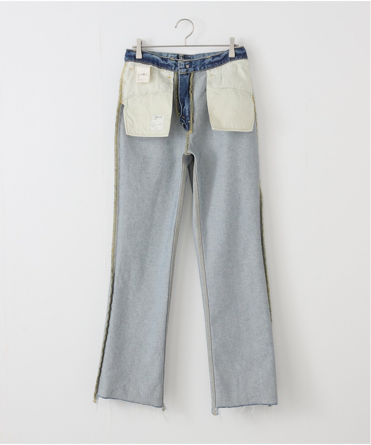 MADISONBLUE / マディソンブルー】HEM CUT FLARE PANTS DENIM（デニム