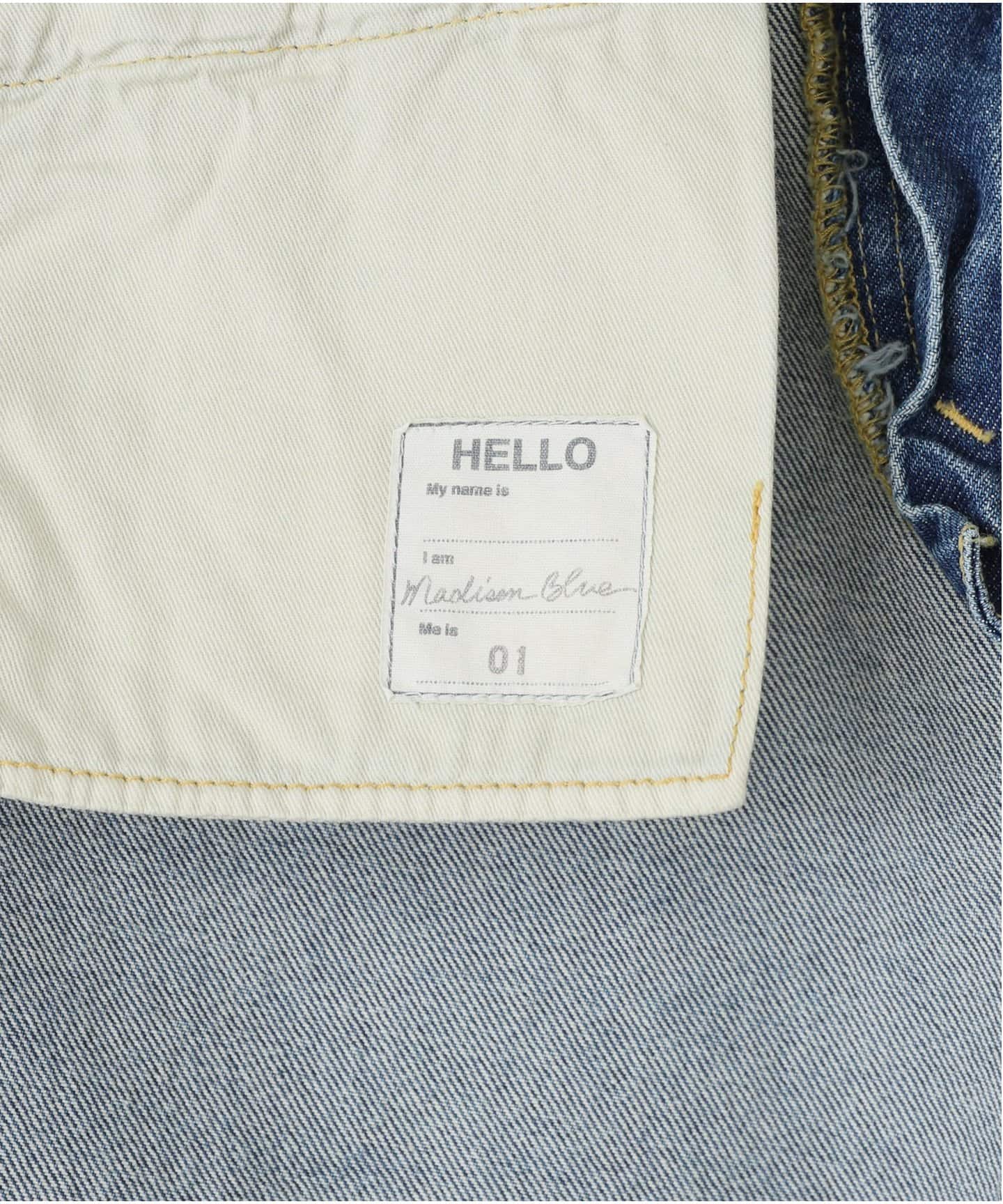 MADISONBLUE / マディソンブルー】HEM CUT FLARE PANTS DENIM（デニム