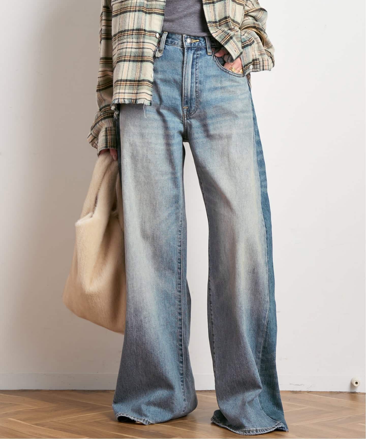 R13/アールサーティーン】Insert D'arcy Loose Jean（スラックス）｜AP