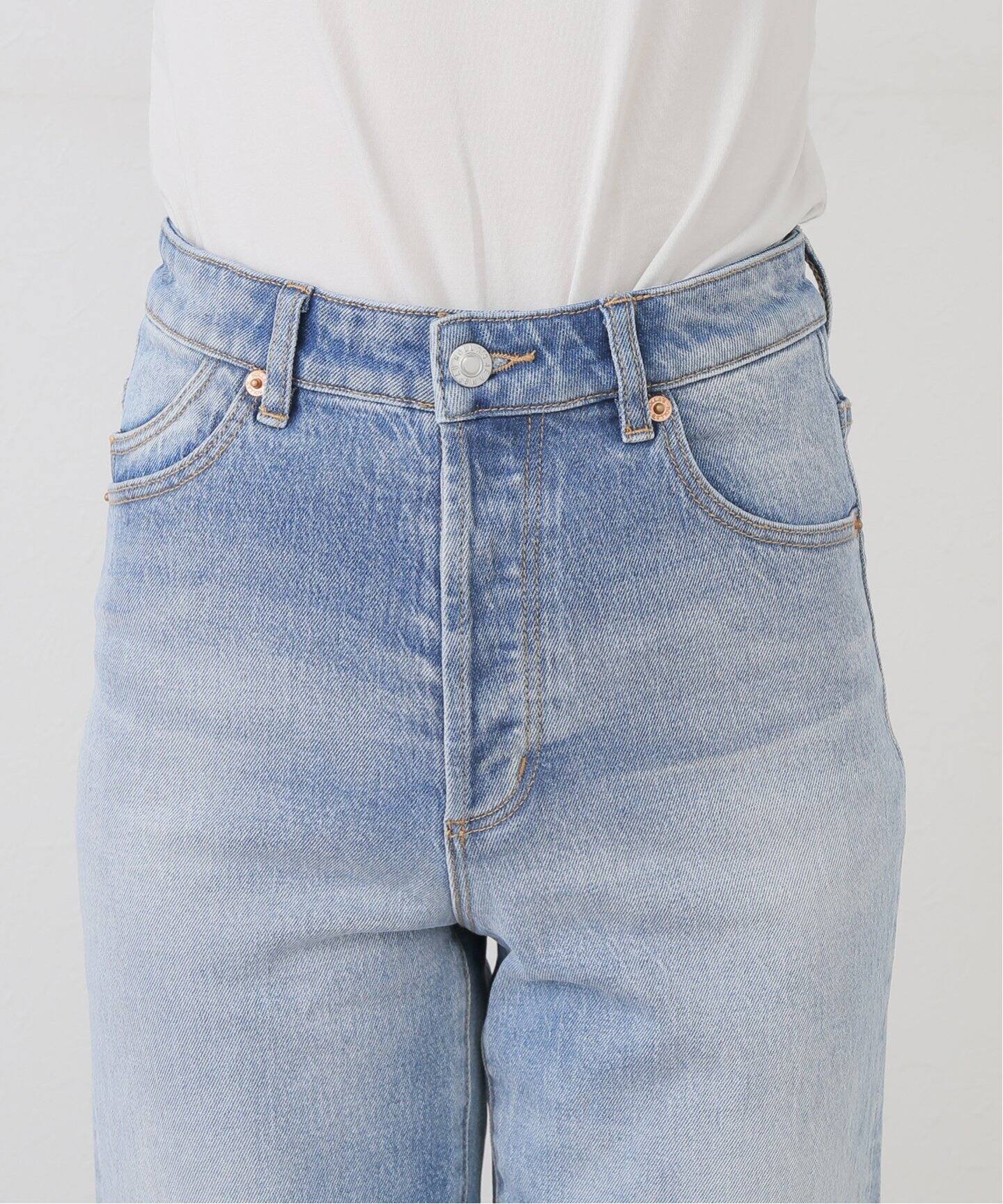 ROLLAS/ローラス】bicolor denim pants（デニムパンツ・ジーンズ