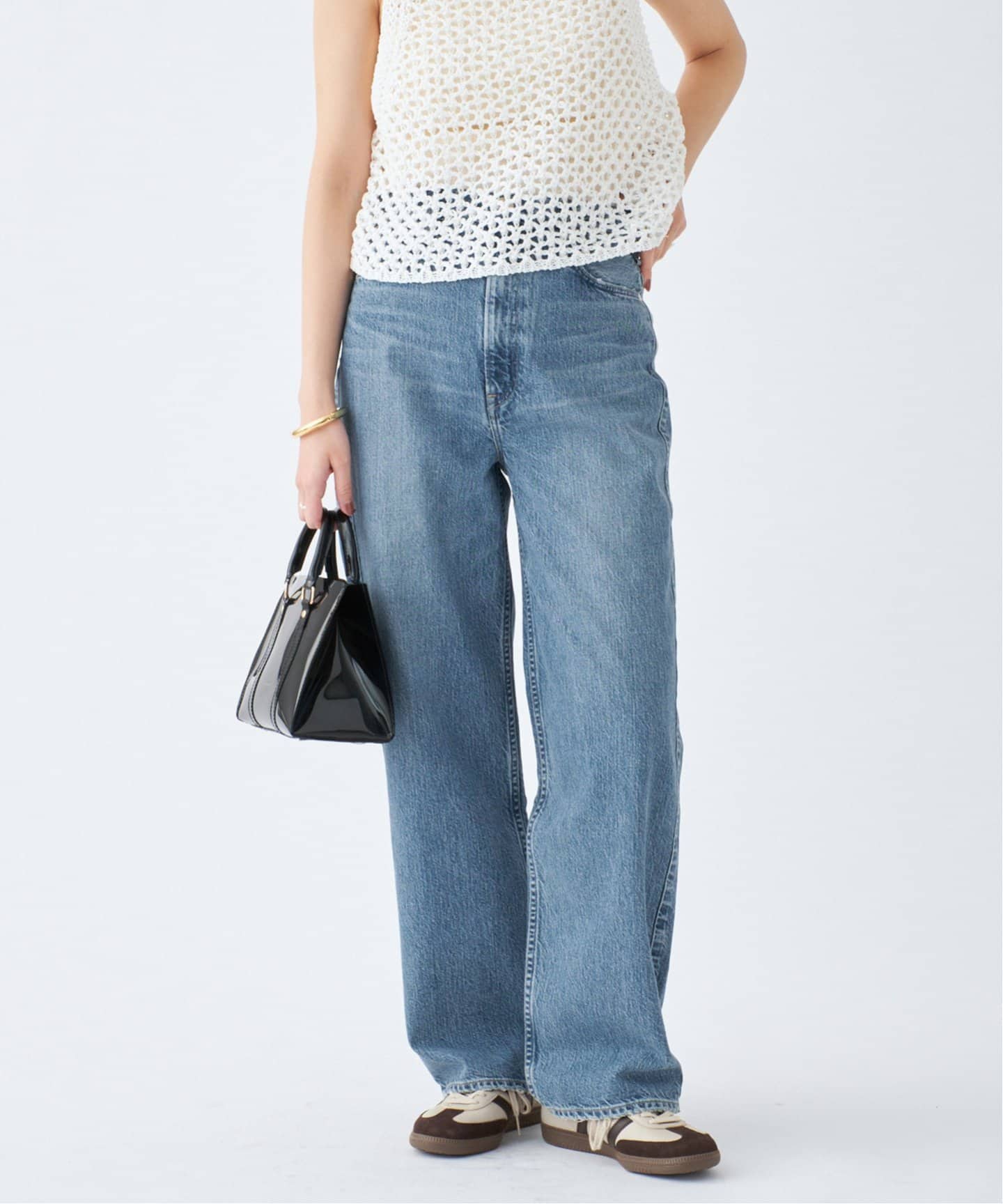 upper hights/アッパーハイツ 別注 THE GARNET ワイドストレートデニム