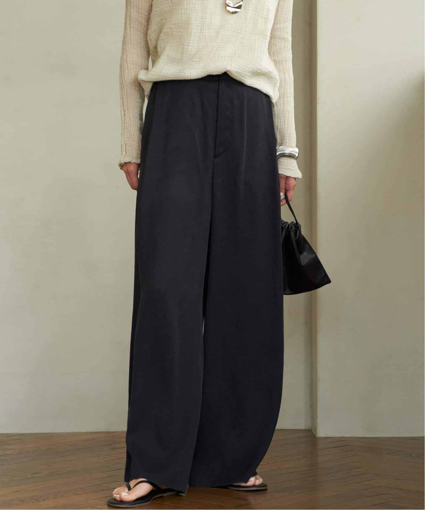 fibril linen 混 フレアパンツ（スラックス）｜Plage（プラージュ）の