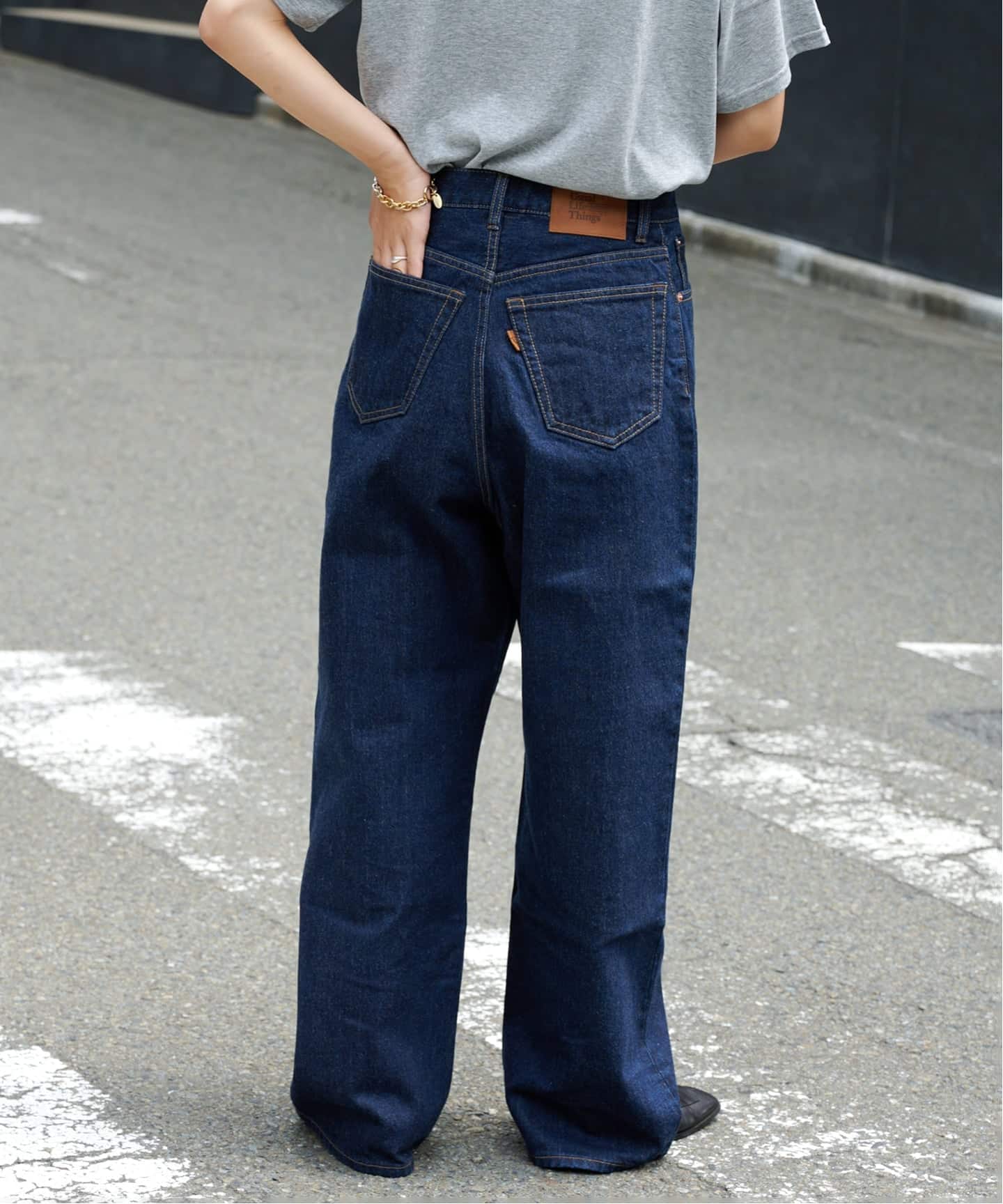 追加5 ULTデニムハイライズルーズ5PKT（デニムパンツ・ジーンズ