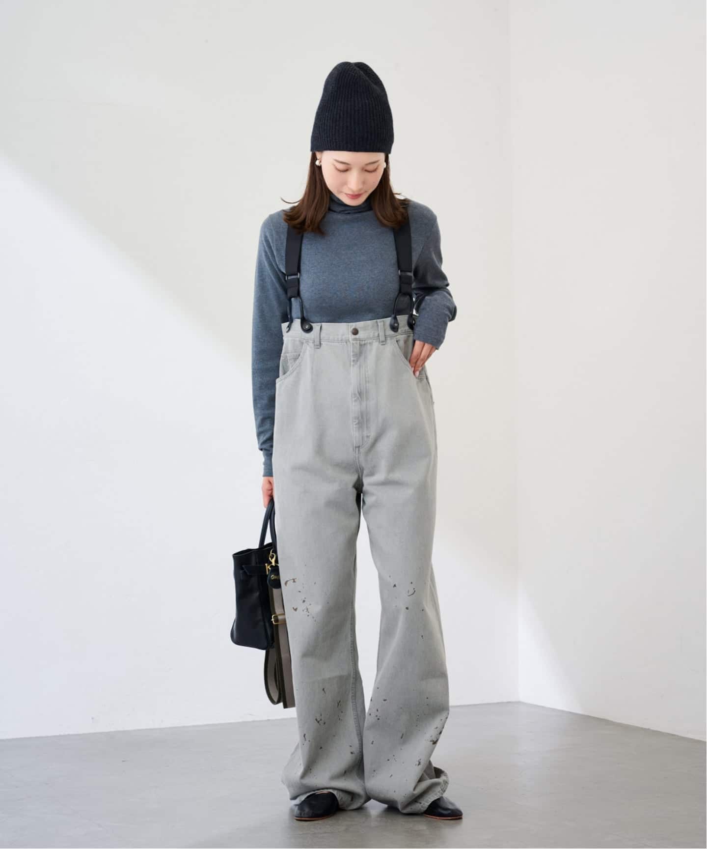 PAYDAY /ペイデイ サスペンダー付きペイント加工デニム（デニムパンツ