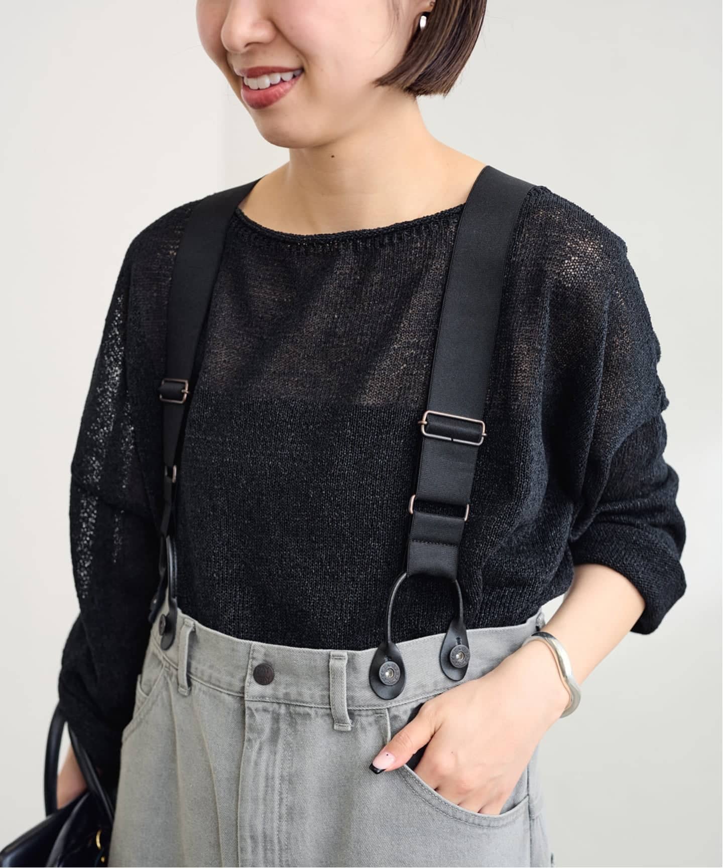 PAYDAY /ペイデイ サスペンダー付きペイント加工デニム（デニムパンツ