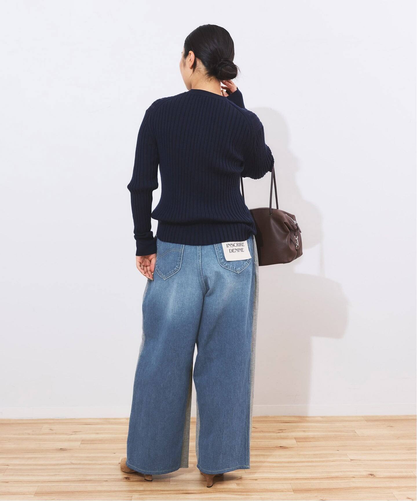 別注》【INSCRIRE*LEE*LESSAGE】ドッキングパンツ：デニム（デニム