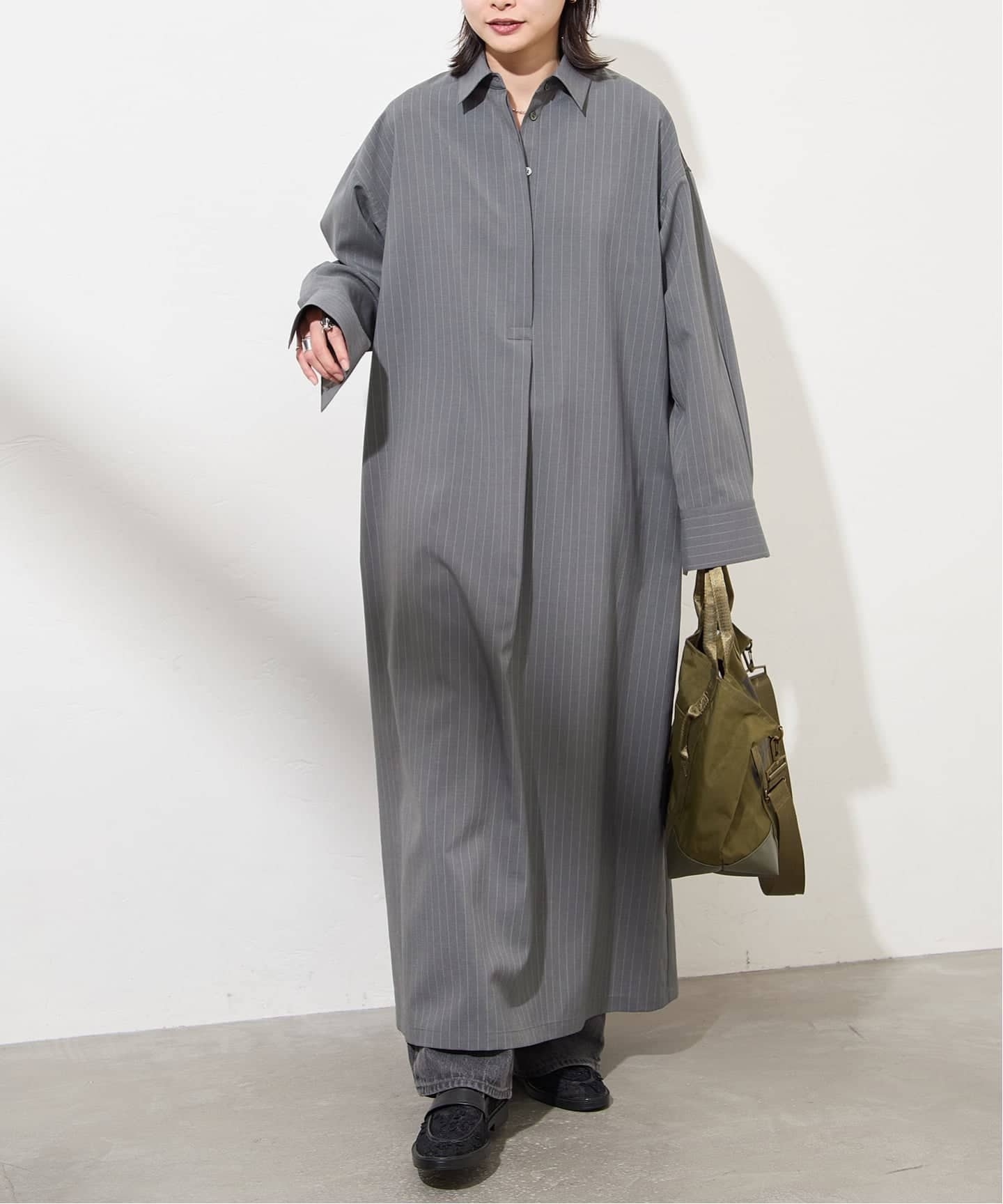 ソモウライクバックスリットシャツワンピース（ワンピース）｜JOURNAL