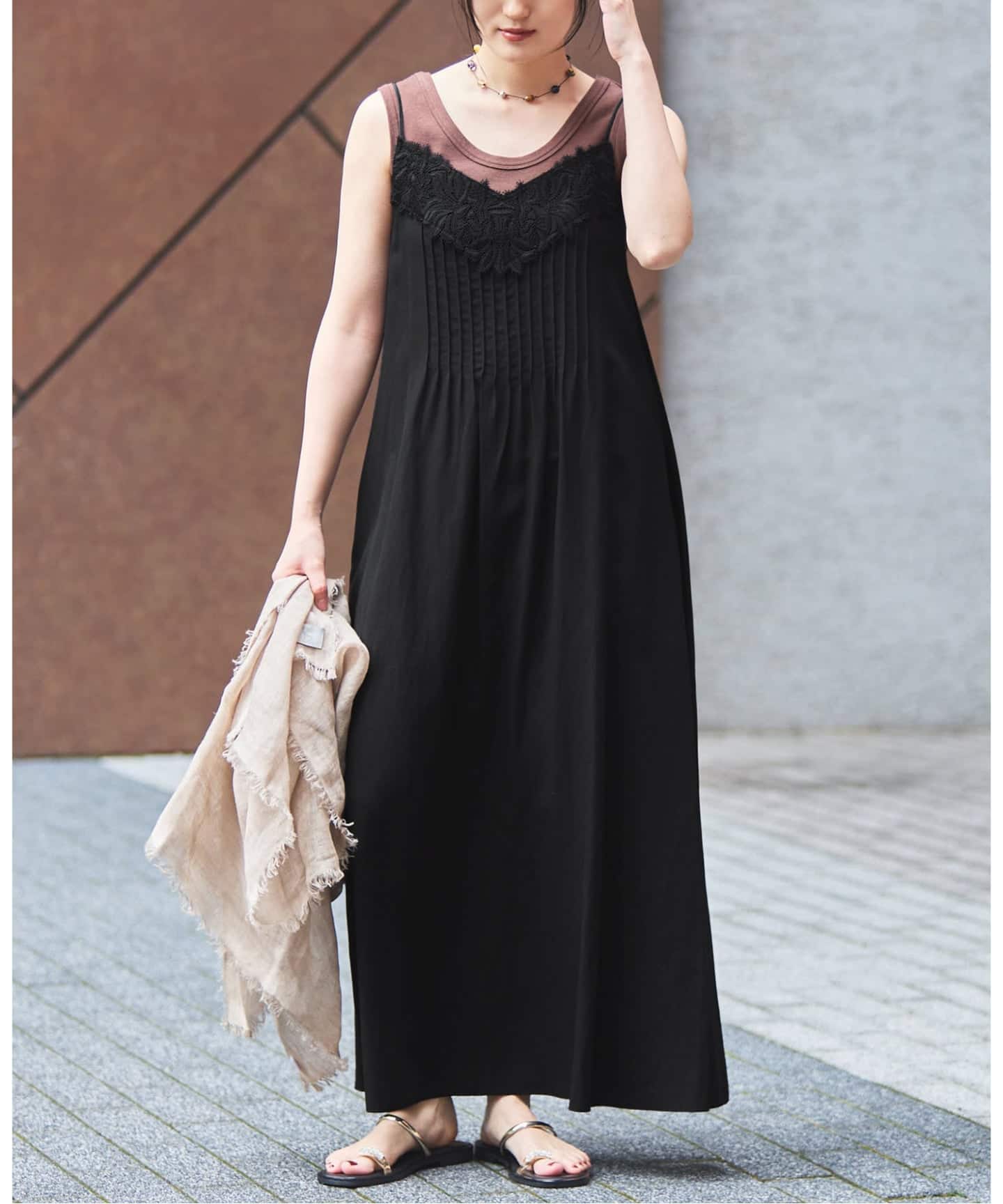 WEB限定/追加予約》レースキャミソールワンピース（ワンピース）｜IENA