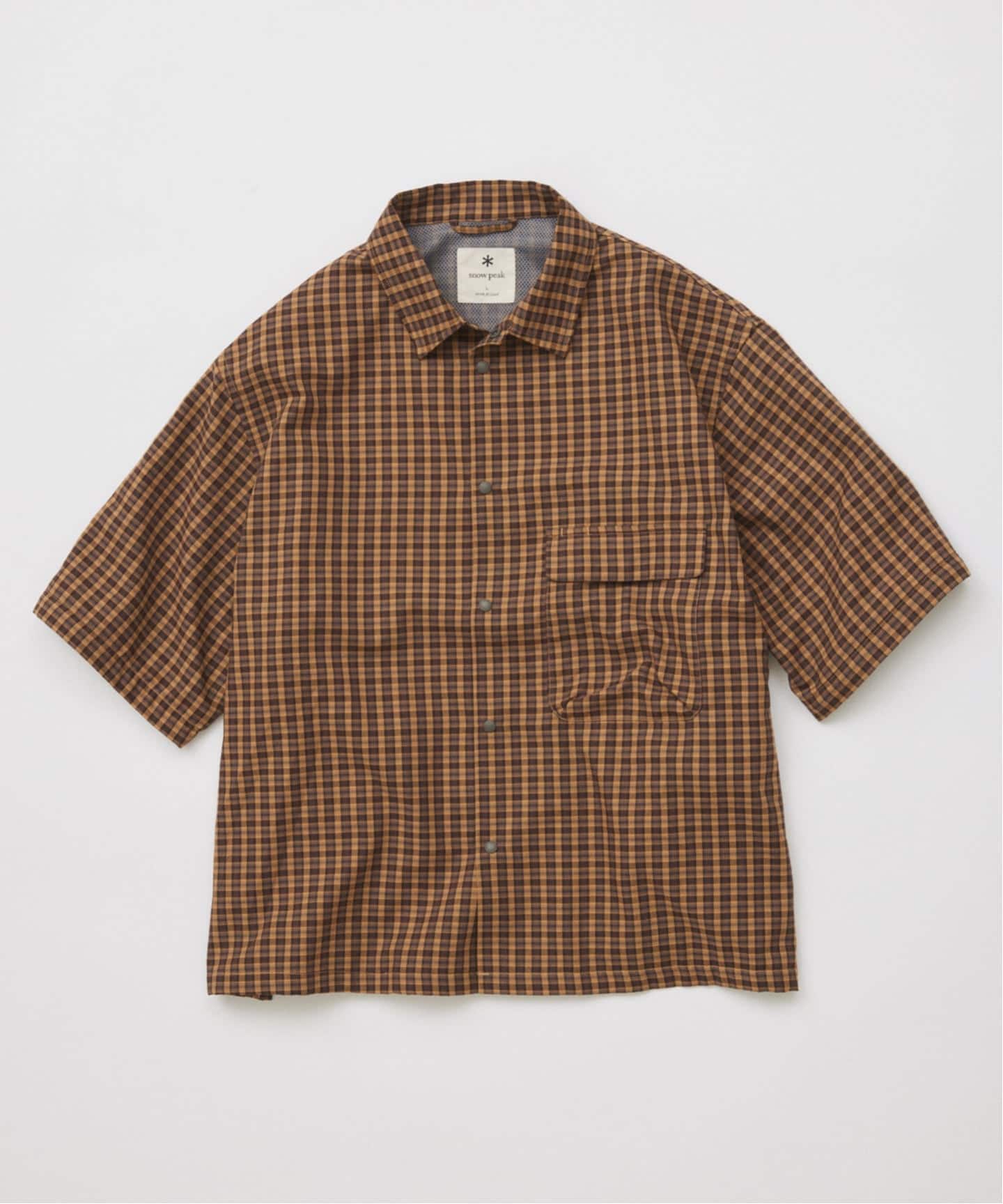 snow peak / スノーピーク 別注 チェック ユーティリティ シャツ