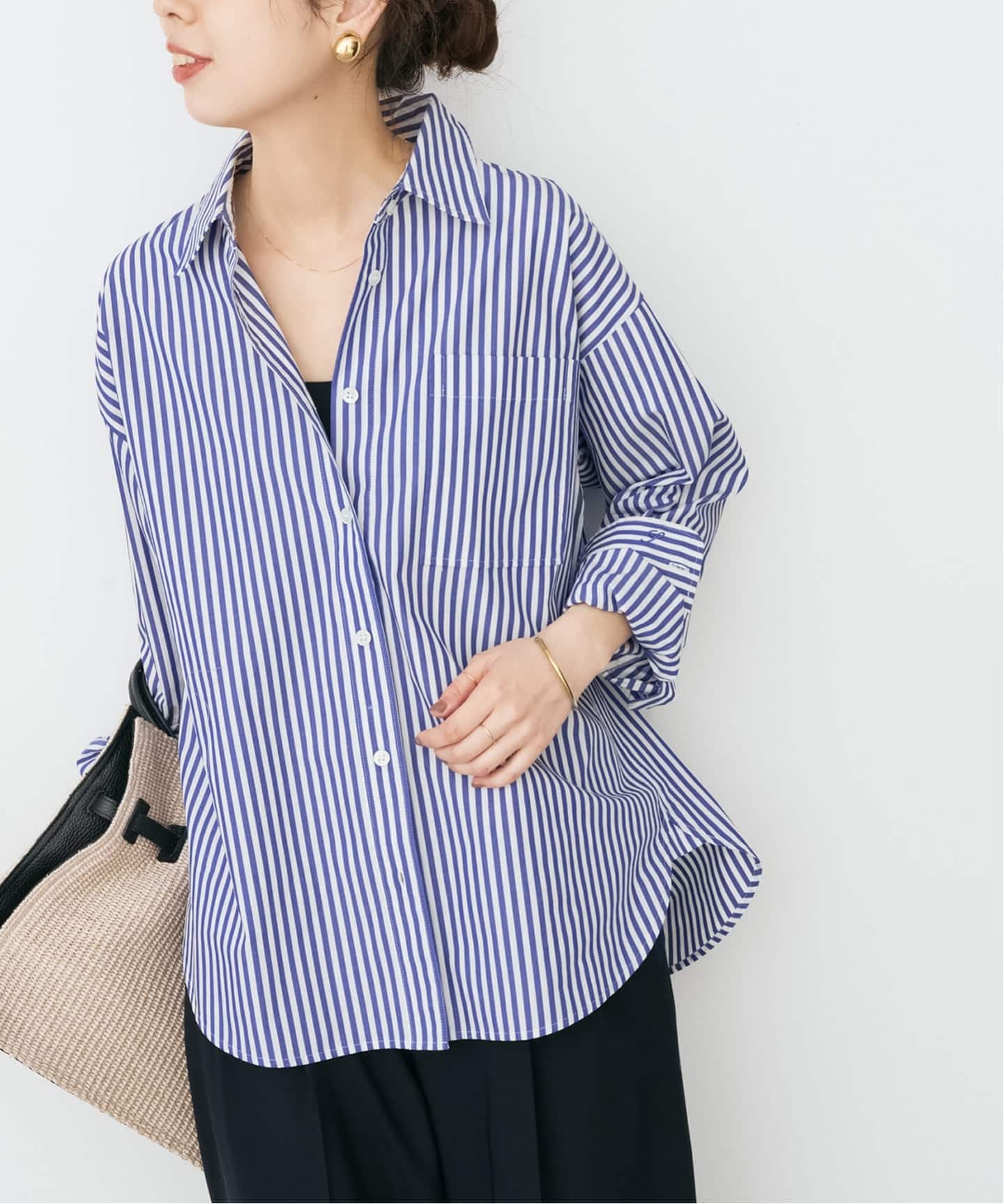 新色有り / 追加2》50コットンコンパクトシャツ（シャツ／ブラウス