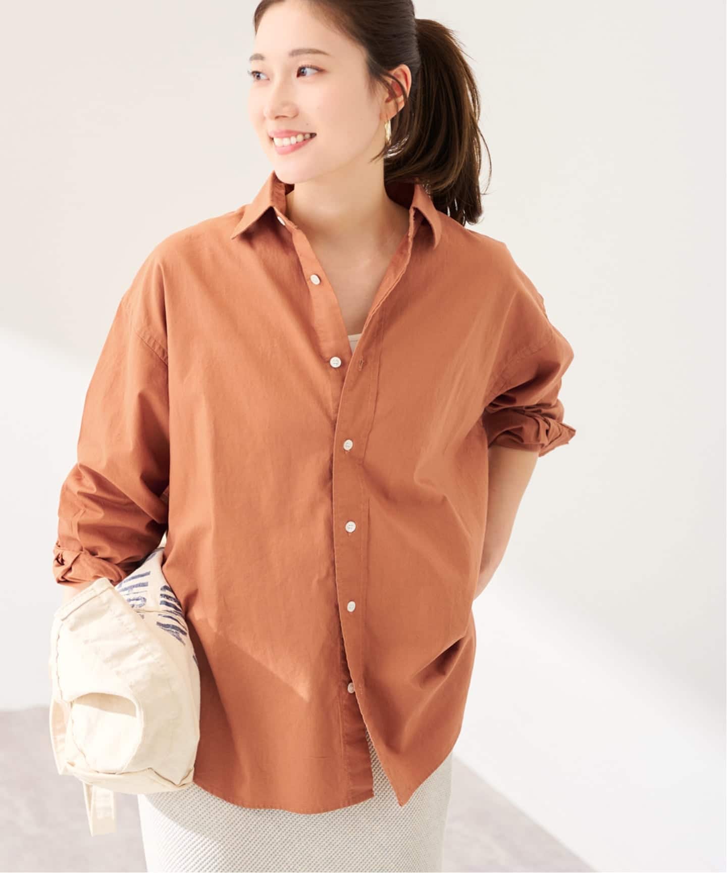 ≪追加≫コットンレギュラーカラーシャツ（シャツ／ブラウス