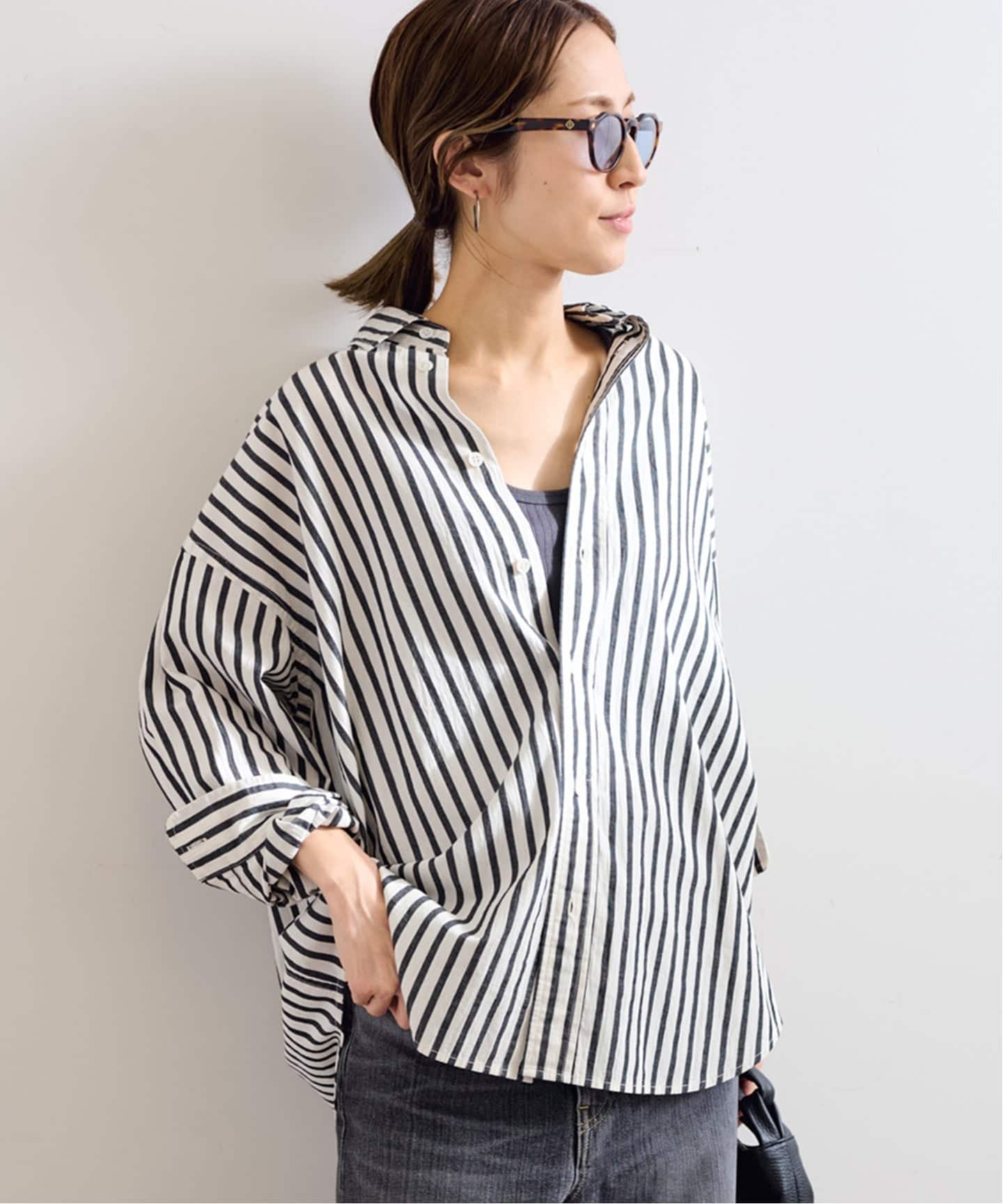 ≪WEB限定 / 追加≫コットンストライプレギュラーカラーシャツ（シャツ