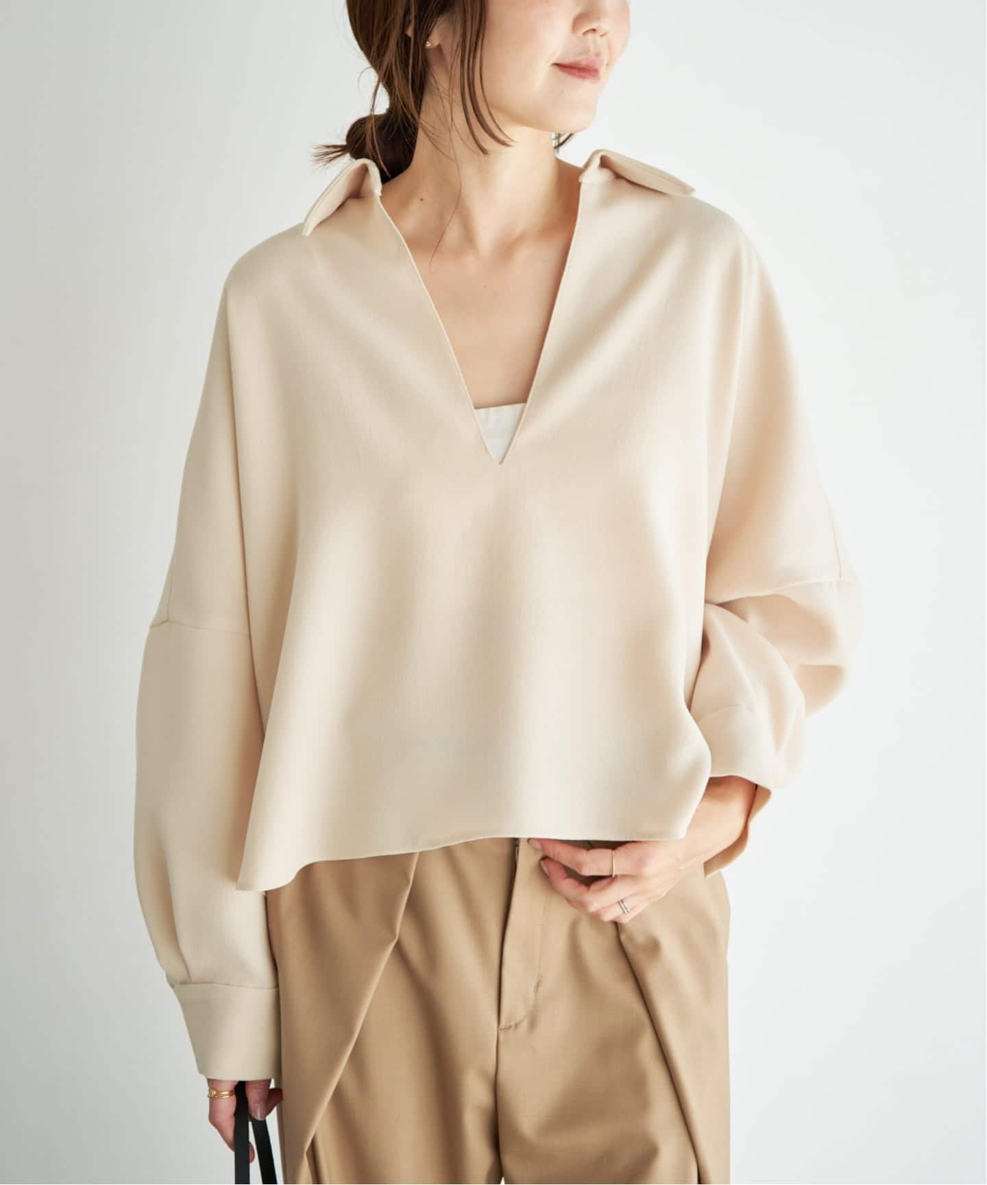 追加予約》GEORGETTE SKIPPER ブラウス（シャツ／ブラウス）｜Plage