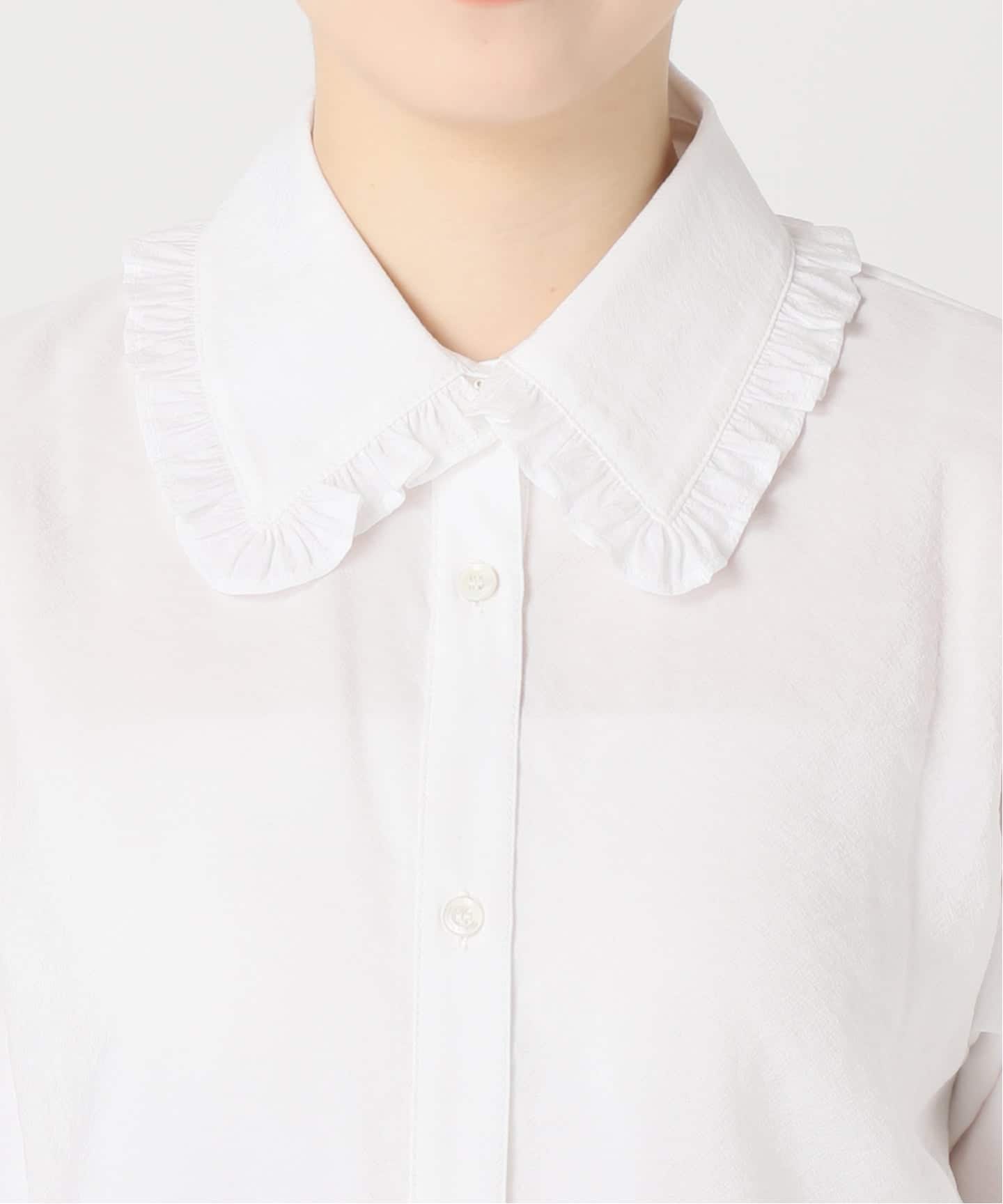 WEB限定 / 追加》フリルカラーブラウス（シャツ／ブラウス）｜Spick