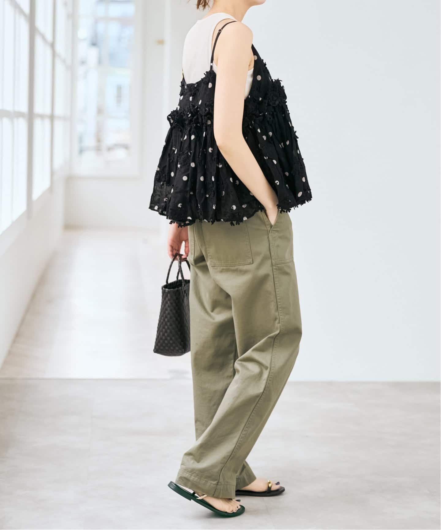 追加予約》crinkle crinkle crinkle 別注3D embroidery dot camisole