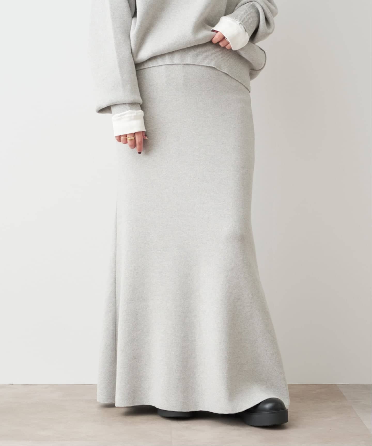 SMOOTH TOP ロングスカート（ロング・マキシ丈スカート）｜Deuxieme