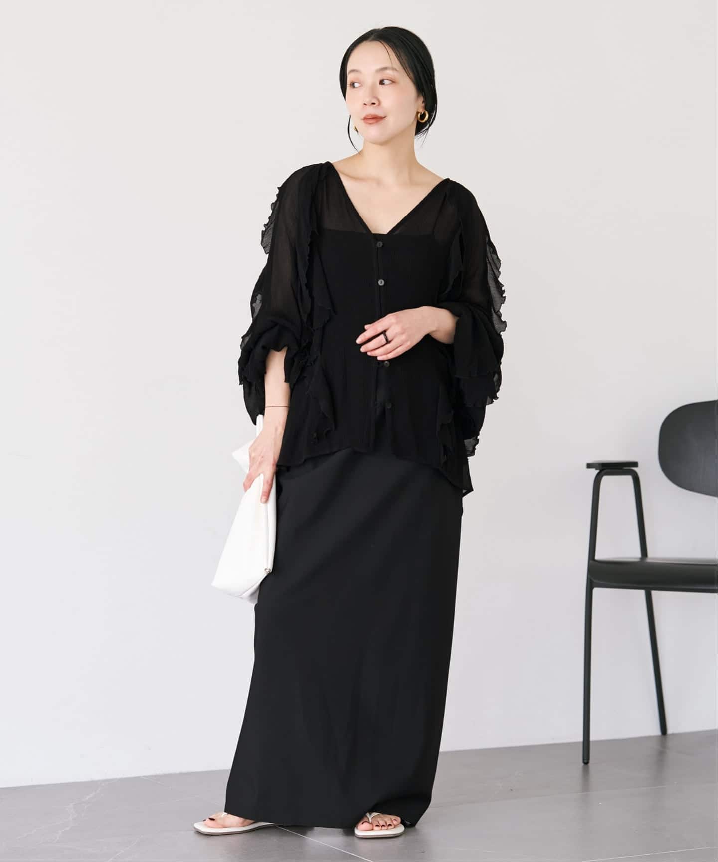 追加》R'IAM ダイバータイトスカート（ロング・マキシ丈スカート