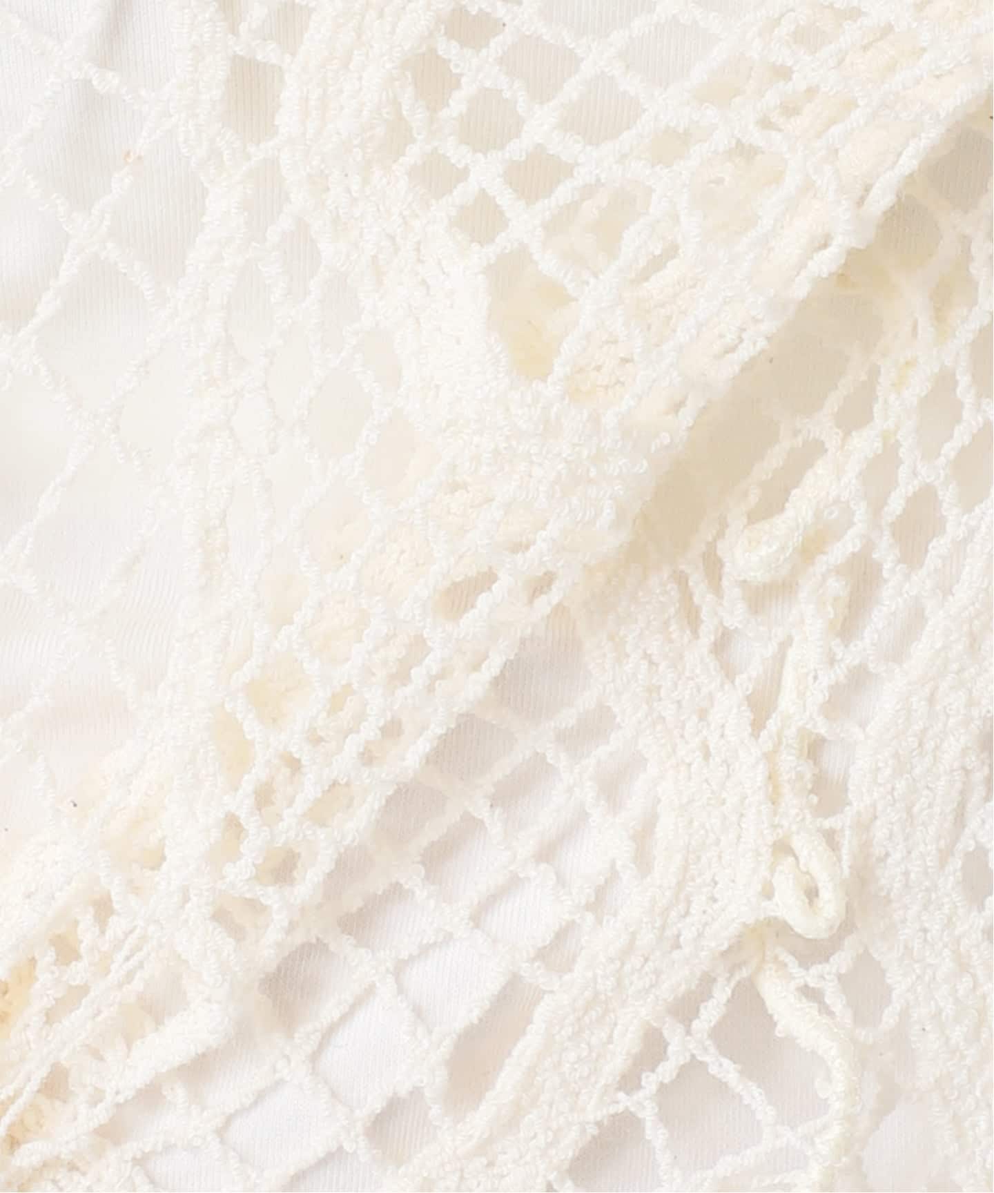 追加》EUCHRONIA 別注 LACE LONG SLEEVE 2：カットソー（Tシャツ