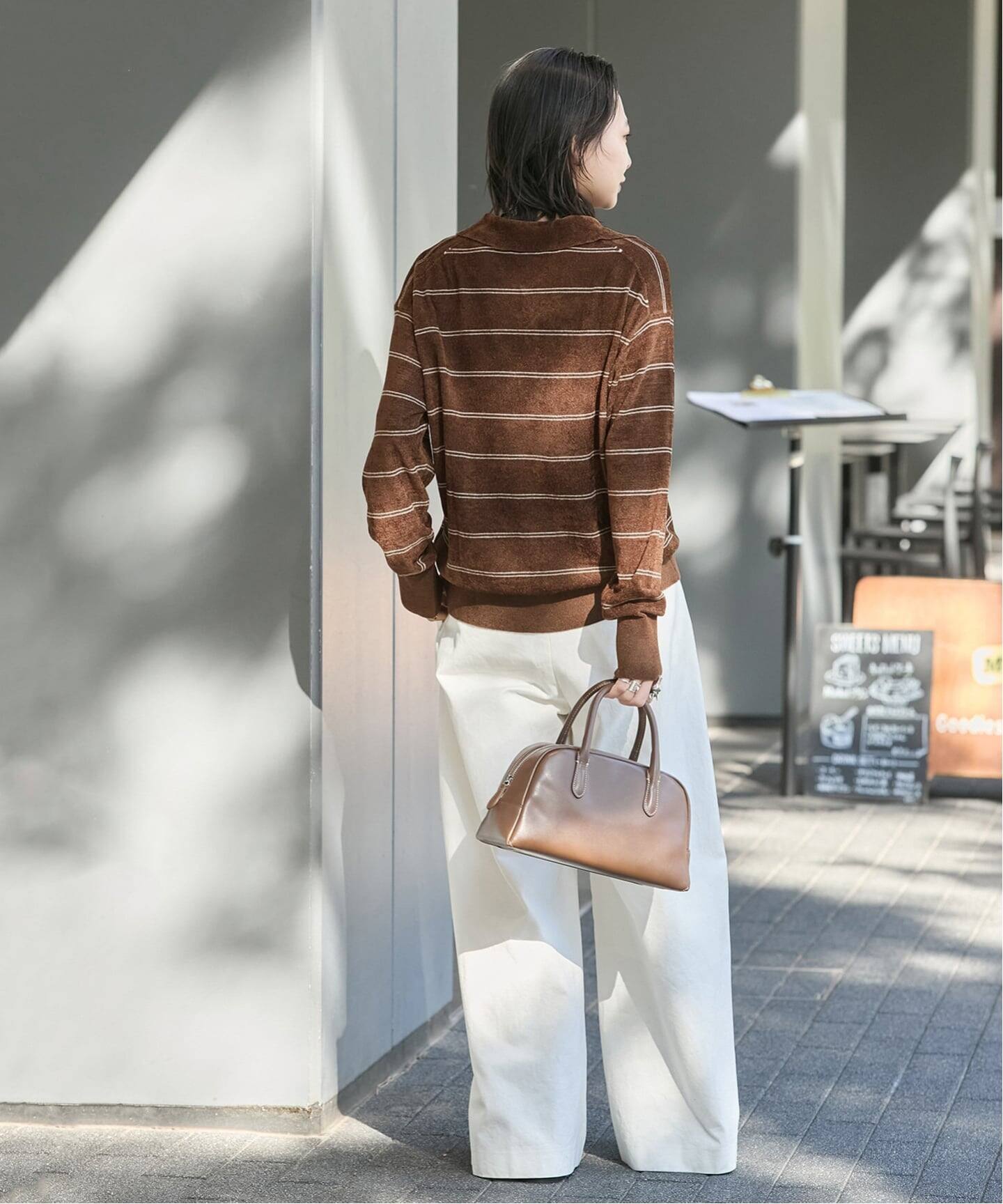 追加2》ベロアニットロングスリーブポロシャツ（ニット／セーター