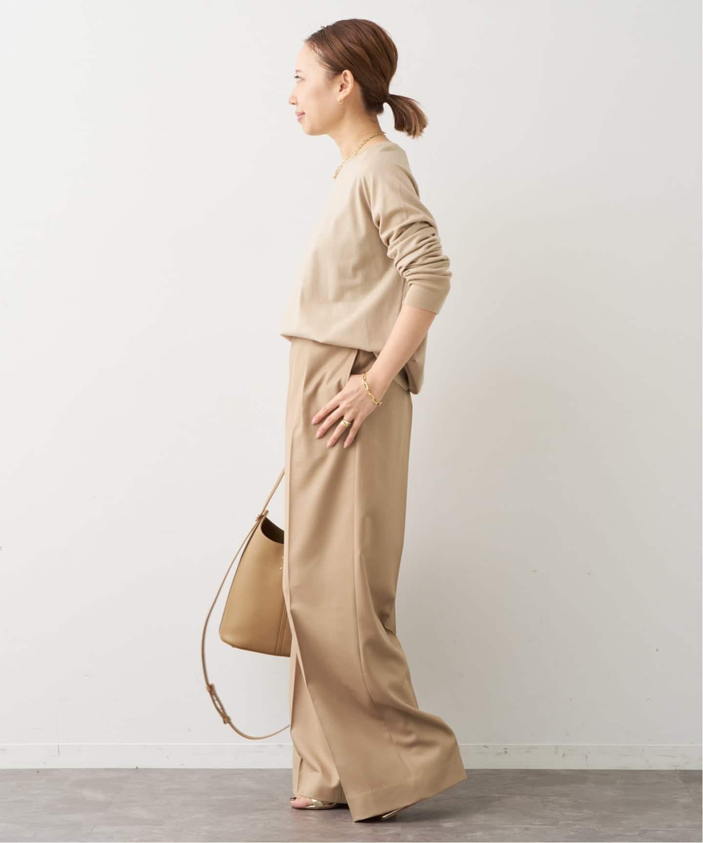 OPTIMO クルーネック プルオーバー（ニット／セーター）｜Deuxieme