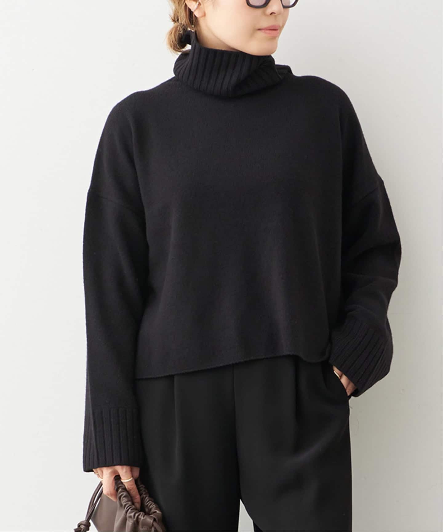 追加 *Cropped タートルネック ニット（ニット／セーター）｜Deuxieme