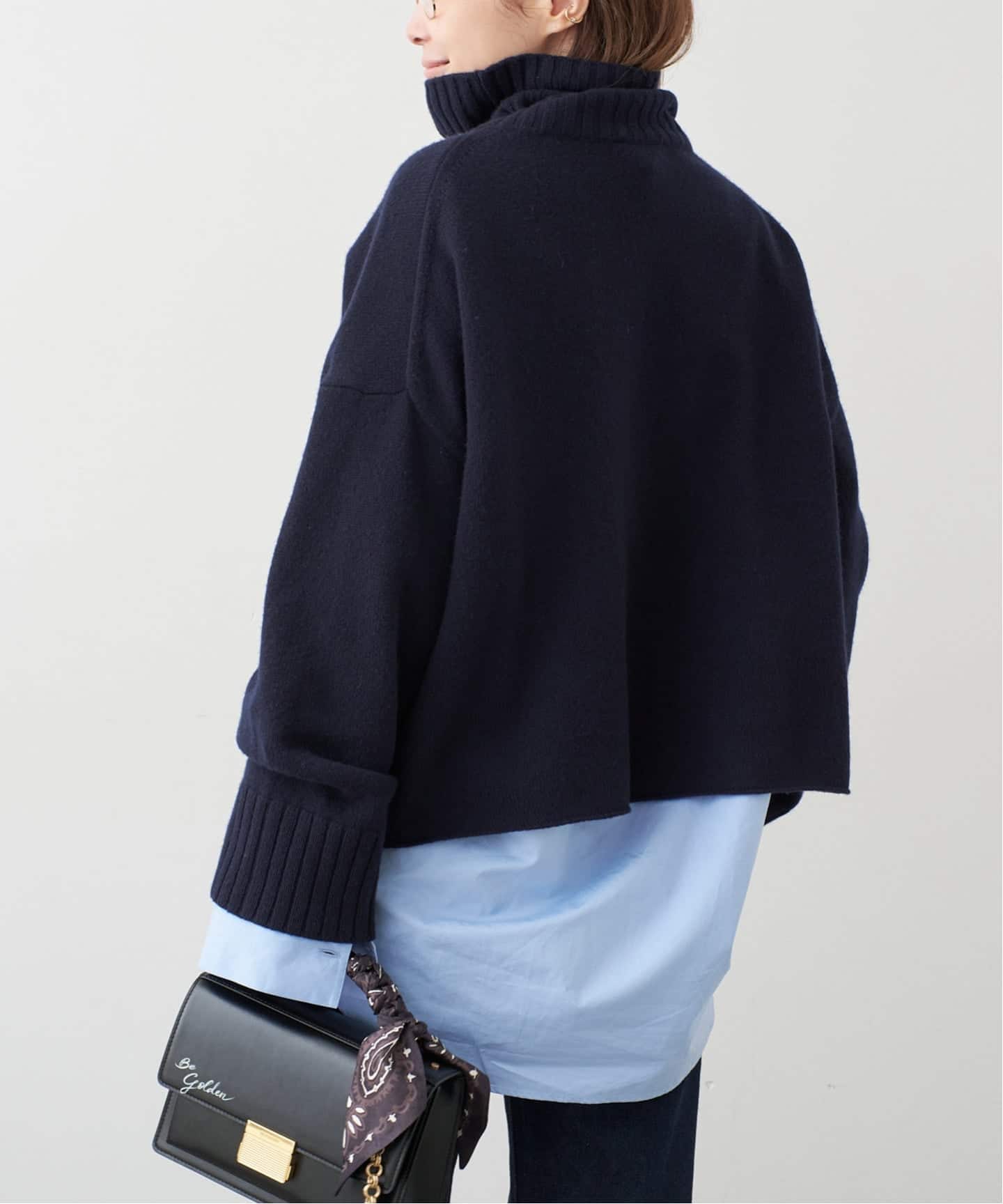 追加 *Cropped タートルネック ニット（ニット／セーター）｜Deuxieme