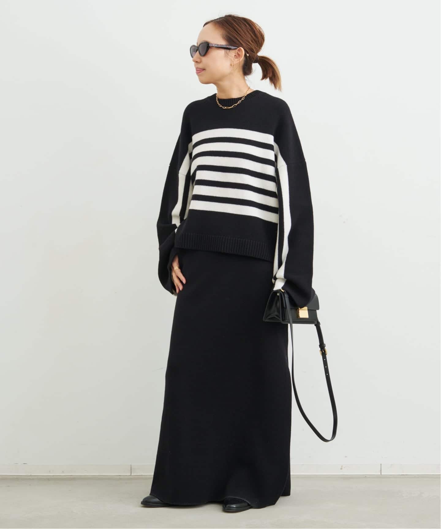 CINOH/チノ 】 BORDER CREWNECK（ニット／セーター）｜Deuxieme Classe