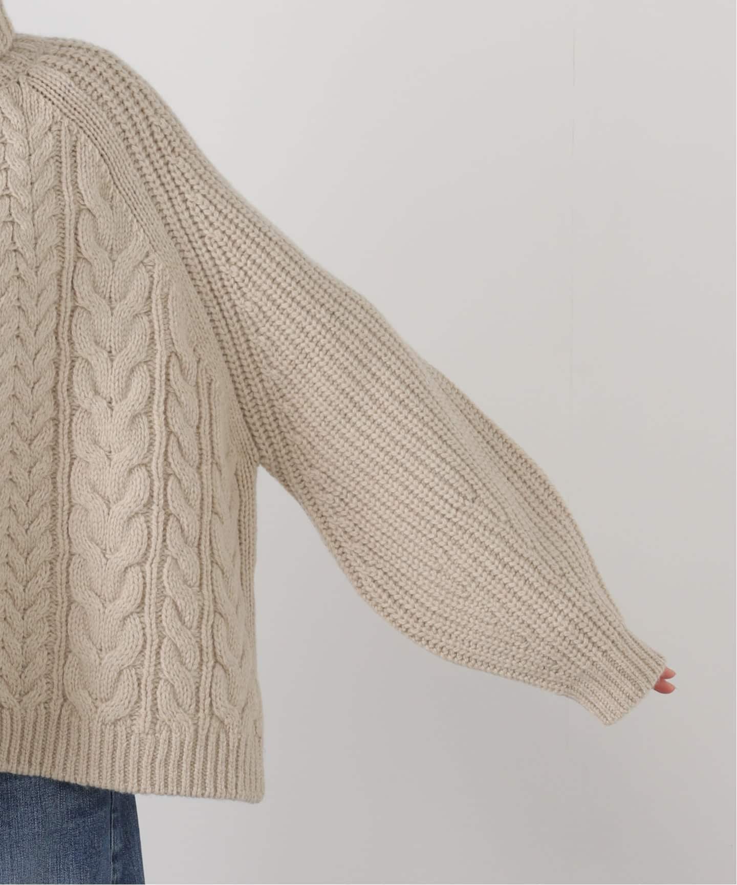 edit & co./エディットアンドコー】 Mixed Cable Aran Sweater（ニット