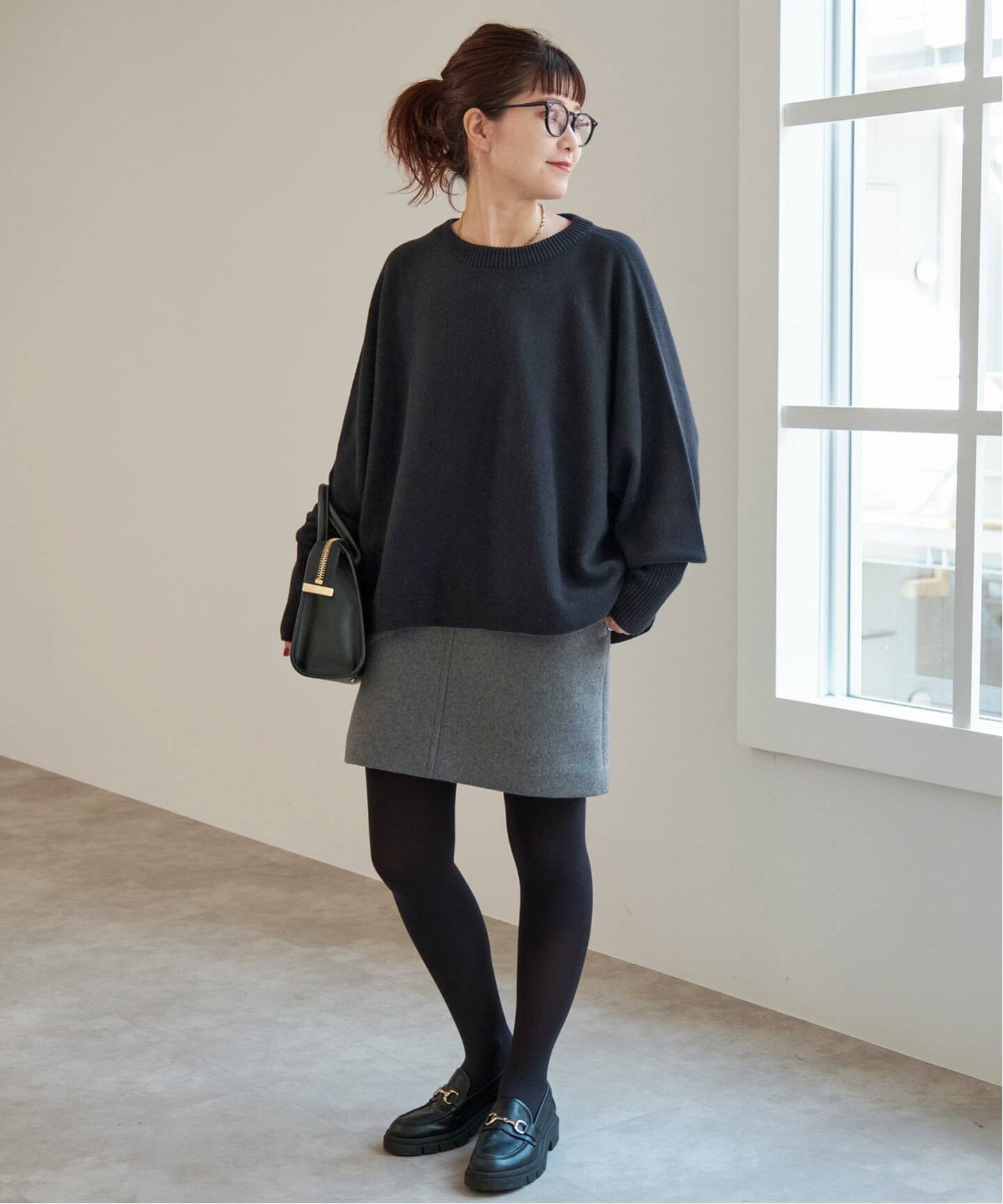 WEB限定 / 追加2》バルキーヤーンドルマンロングリブニット（ニット