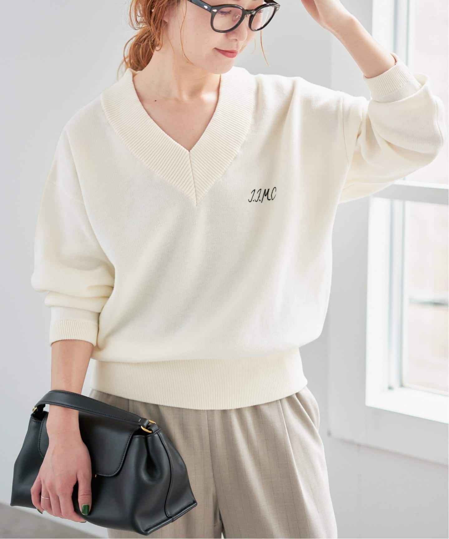 J.J.Mercer / ジェイジェイマーサー 別注Vネックプルオーバー（ニット