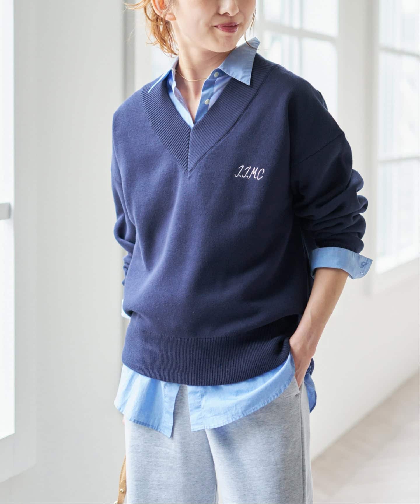 J.J.Mercer / ジェイジェイマーサー 別注Vネックプルオーバー（ニット