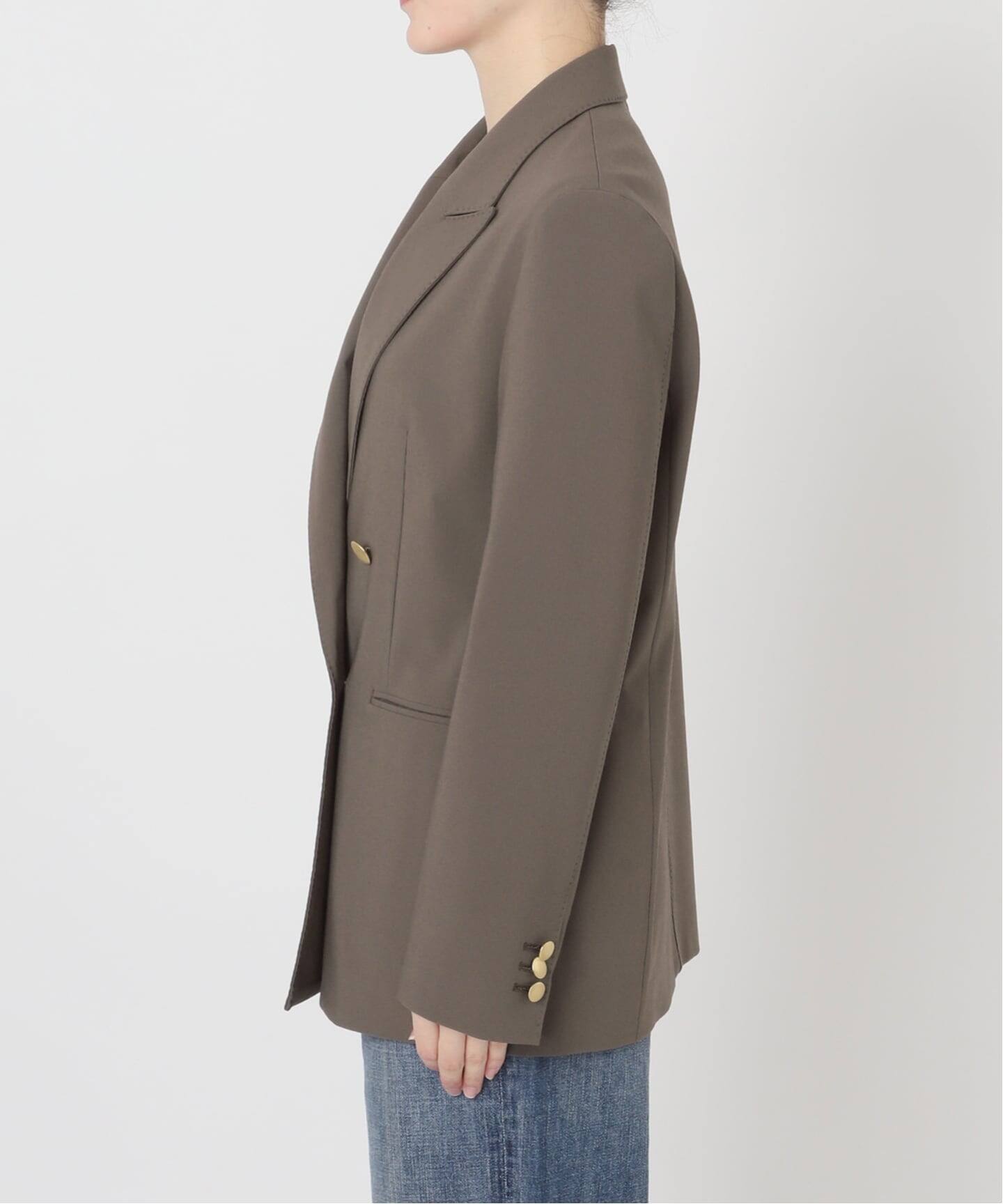 新色有り / 追加》プレーンウィーブダブルブレストジャケット