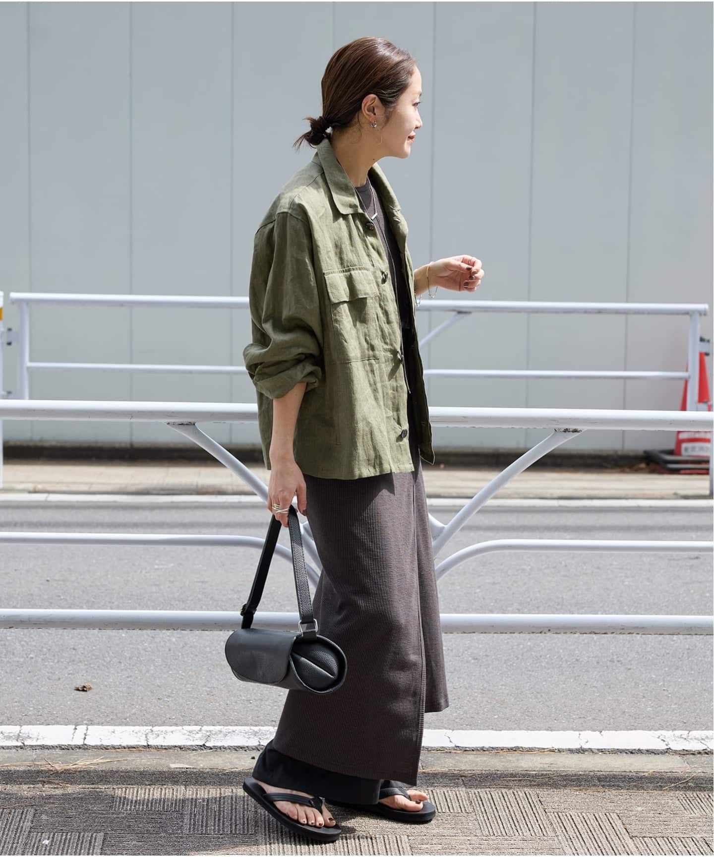 追加予約》リネンミリタリージャケット（ミリタリー）｜JOURNAL