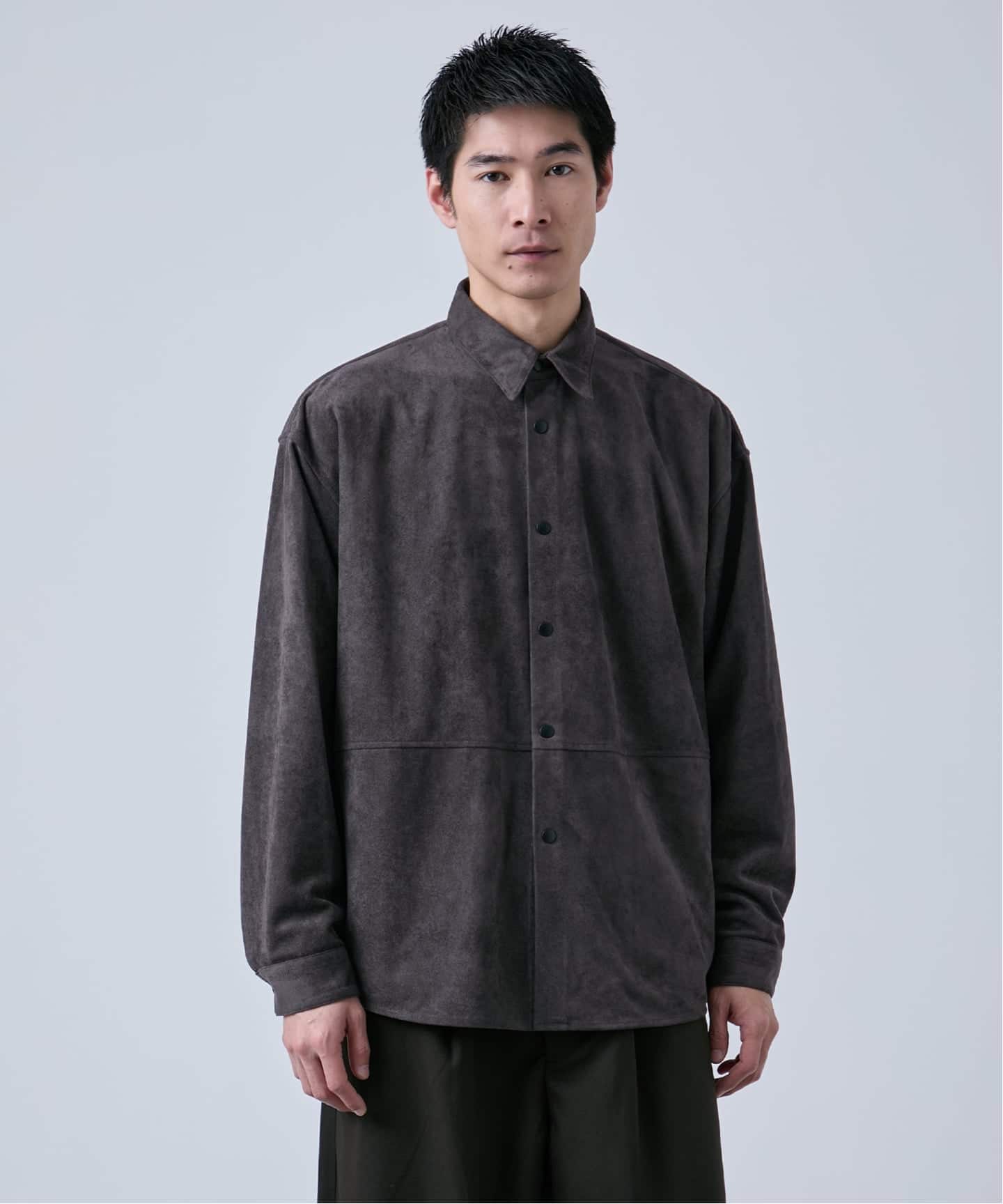 追加》フェイクスエード シャツジャケット（レザージャケット）｜B.C