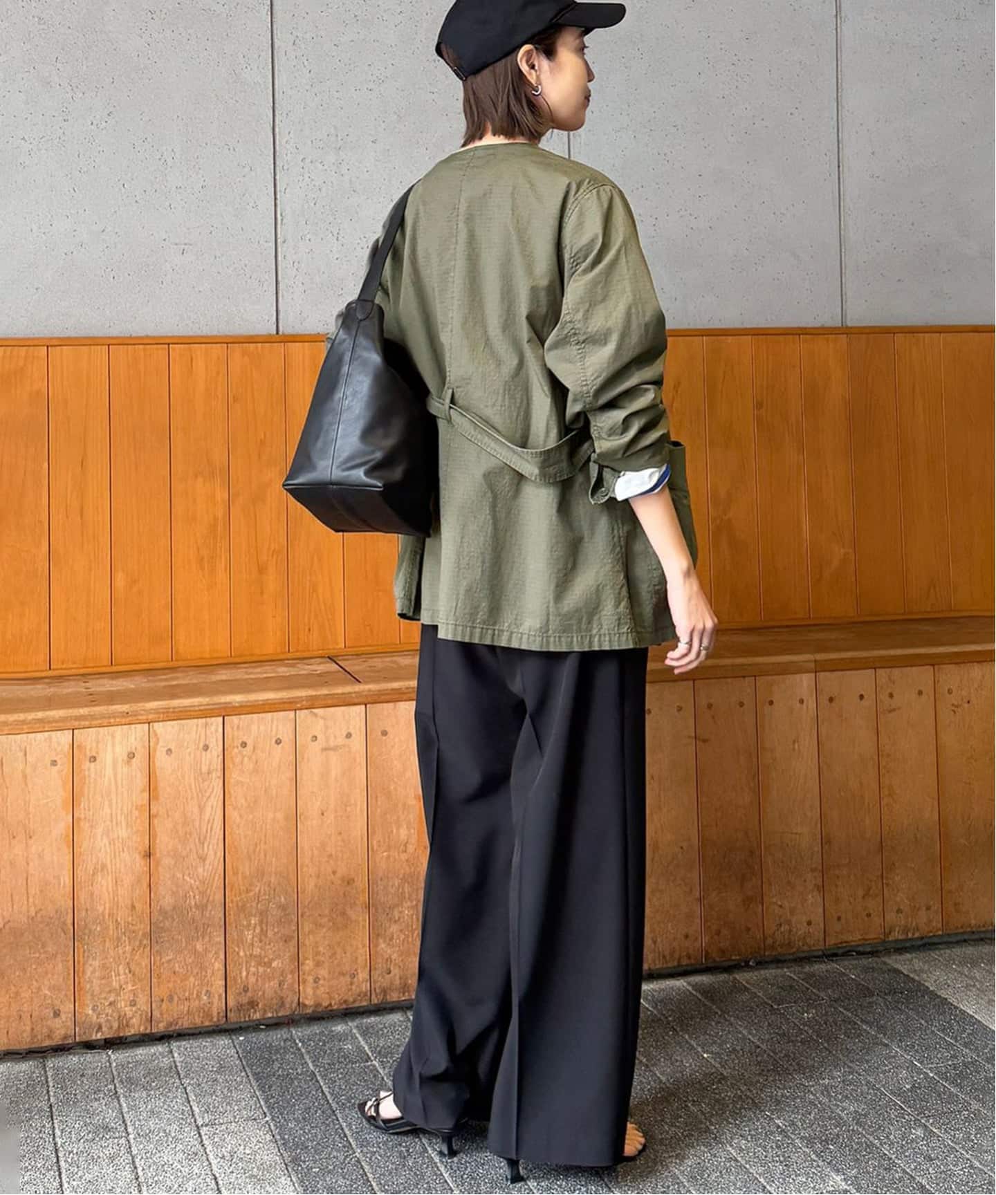 追加予約》ノーカラーサファリブルゾン（その他ブルゾン／アウター